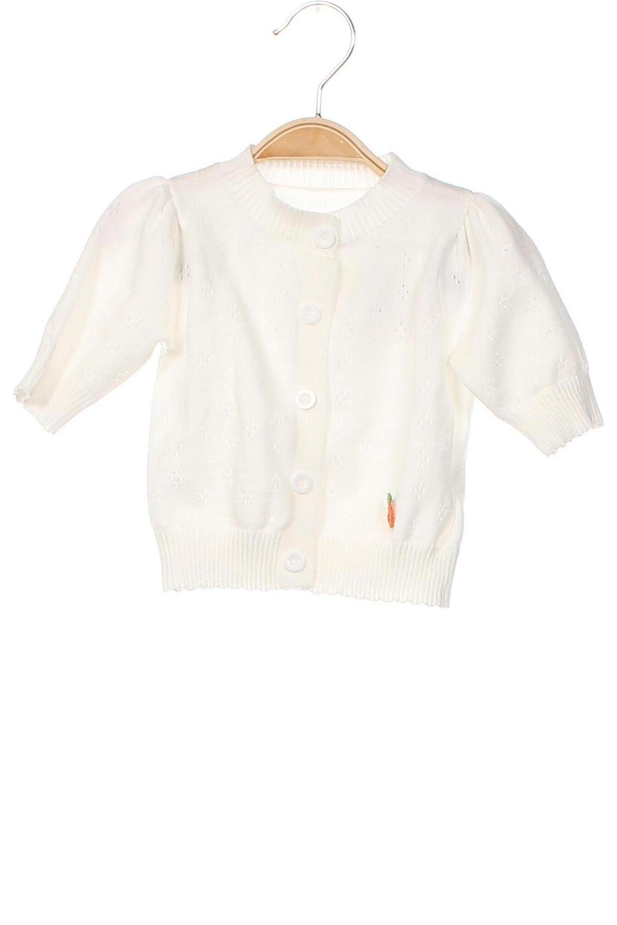 Детска жилетка SHEIN, Размер 3-6m/ 62-68 см, Цвят Бял, Цена 16,86 лв.