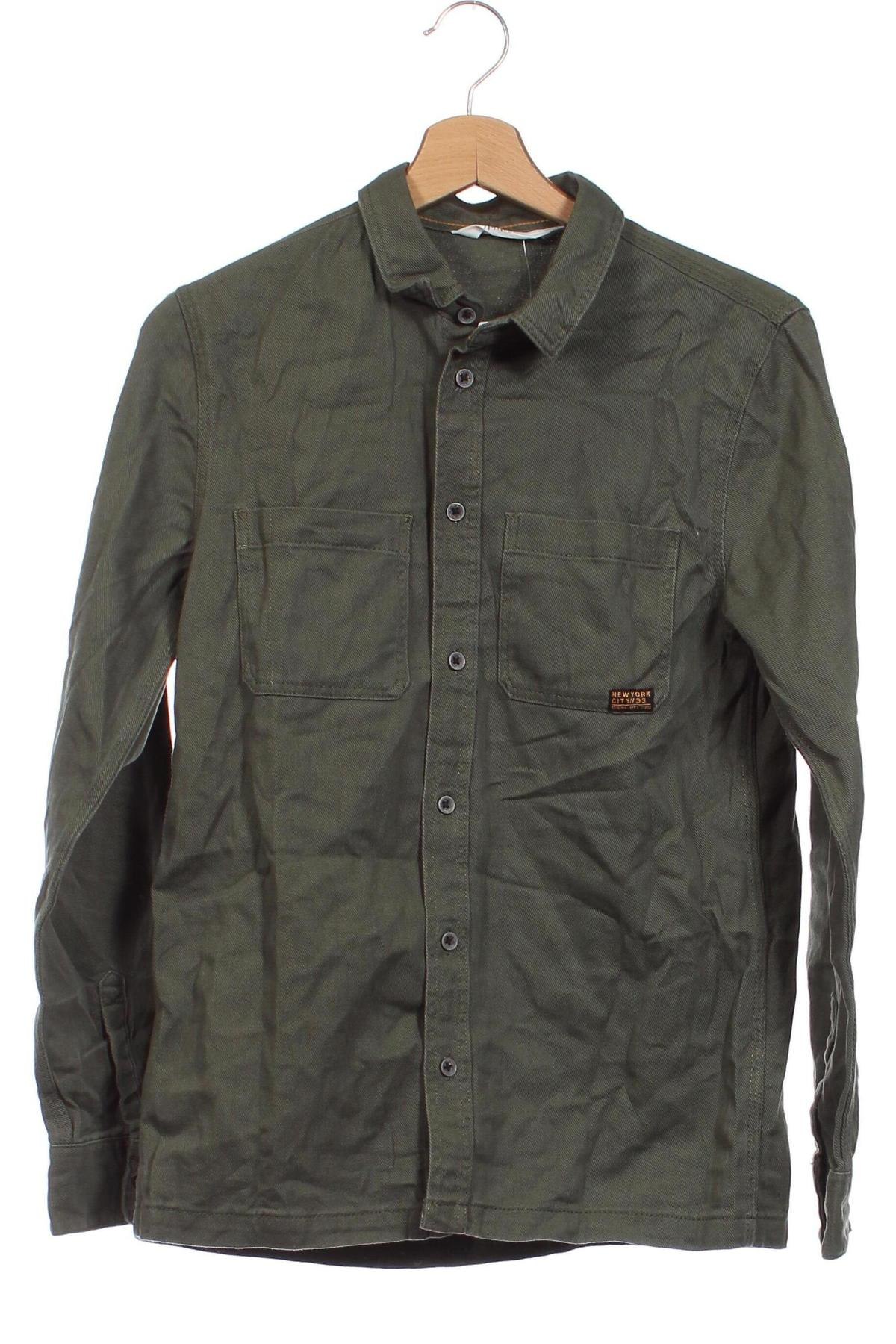 Παιδικό πουκάμισο H&M, Μέγεθος 15-18y/ 170-176 εκ., Χρώμα Πράσινο, Τιμή 6,80 €