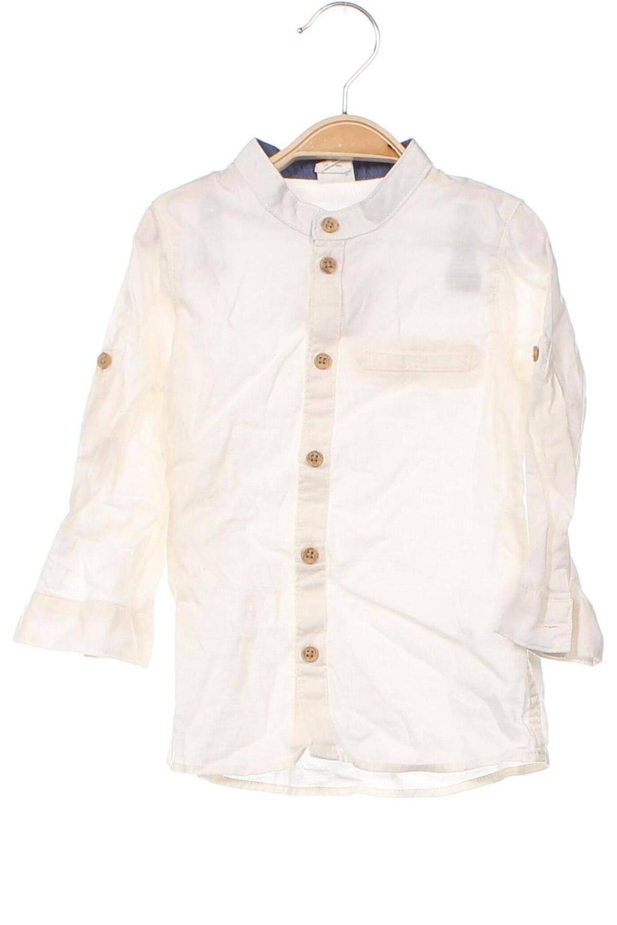 Kinderhemd H&M, Größe 12-18m/ 80-86 cm, Farbe Ecru, Preis 6,02 €
