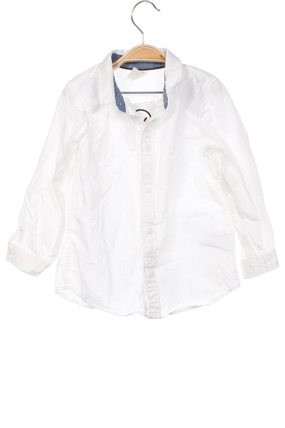 Kinderhemd H&M, Größe 2-3y/ 98-104 cm, Farbe Weiß, Preis € 6,02