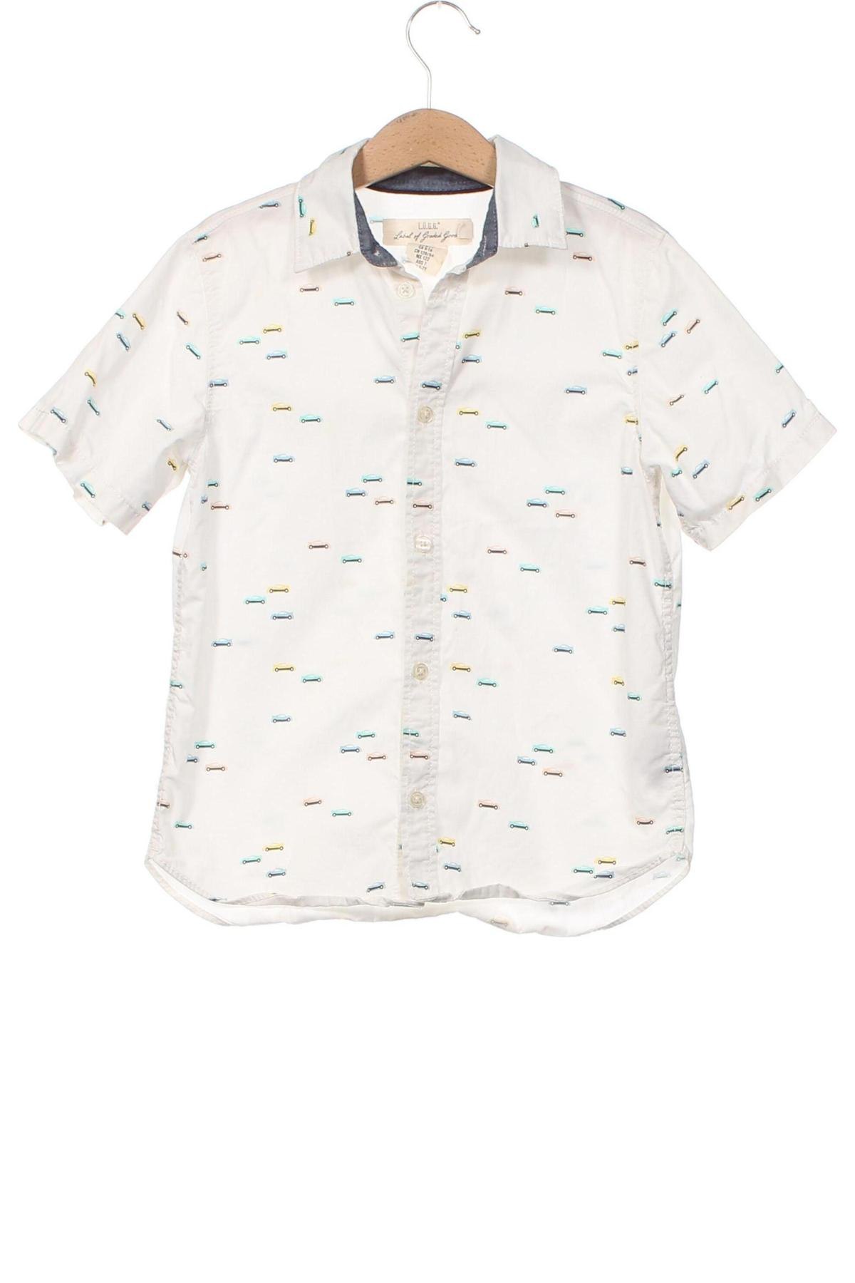 Детска риза H&M L.O.G.G., Размер 6-7y/ 122-128 см, Цвят Бял, Цена 19,00 лв.