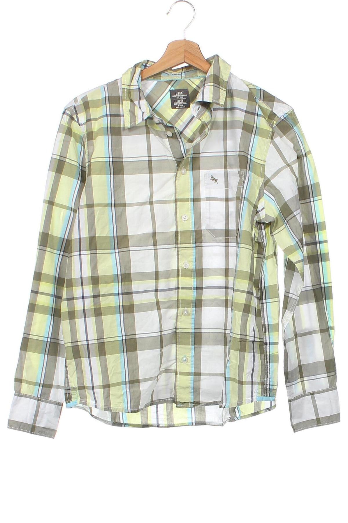 Детска риза H&M L.O.G.G., Размер 14-15y/ 168-170 см, Цвят Зелен, Цена 3,08 лв.