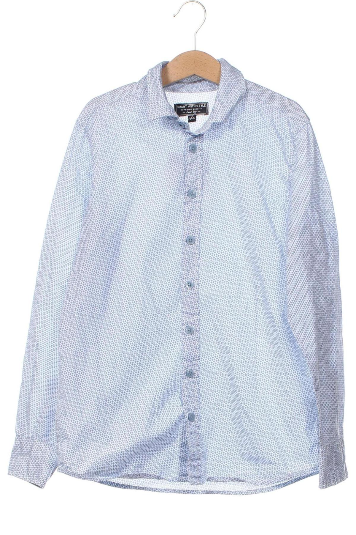 Παιδικό πουκάμισο Here+There, Μέγεθος 9-10y/ 140-146 εκ., Χρώμα Μπλέ, Τιμή 6,00 €