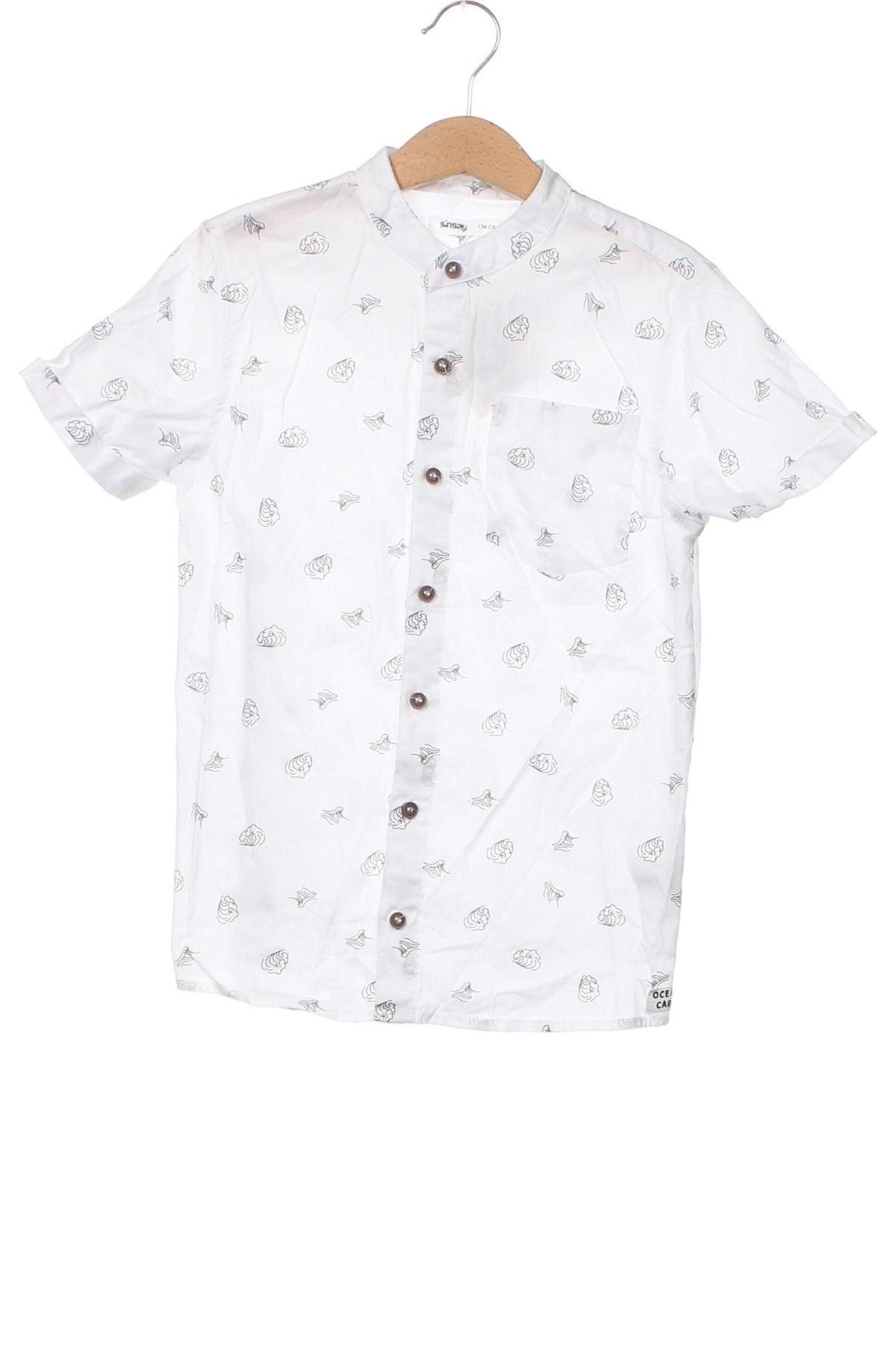 Παιδικό πουκάμισο Sinsay, Μέγεθος 7-8y/ 128-134 εκ., Χρώμα Λευκό, Τιμή 2,27 €