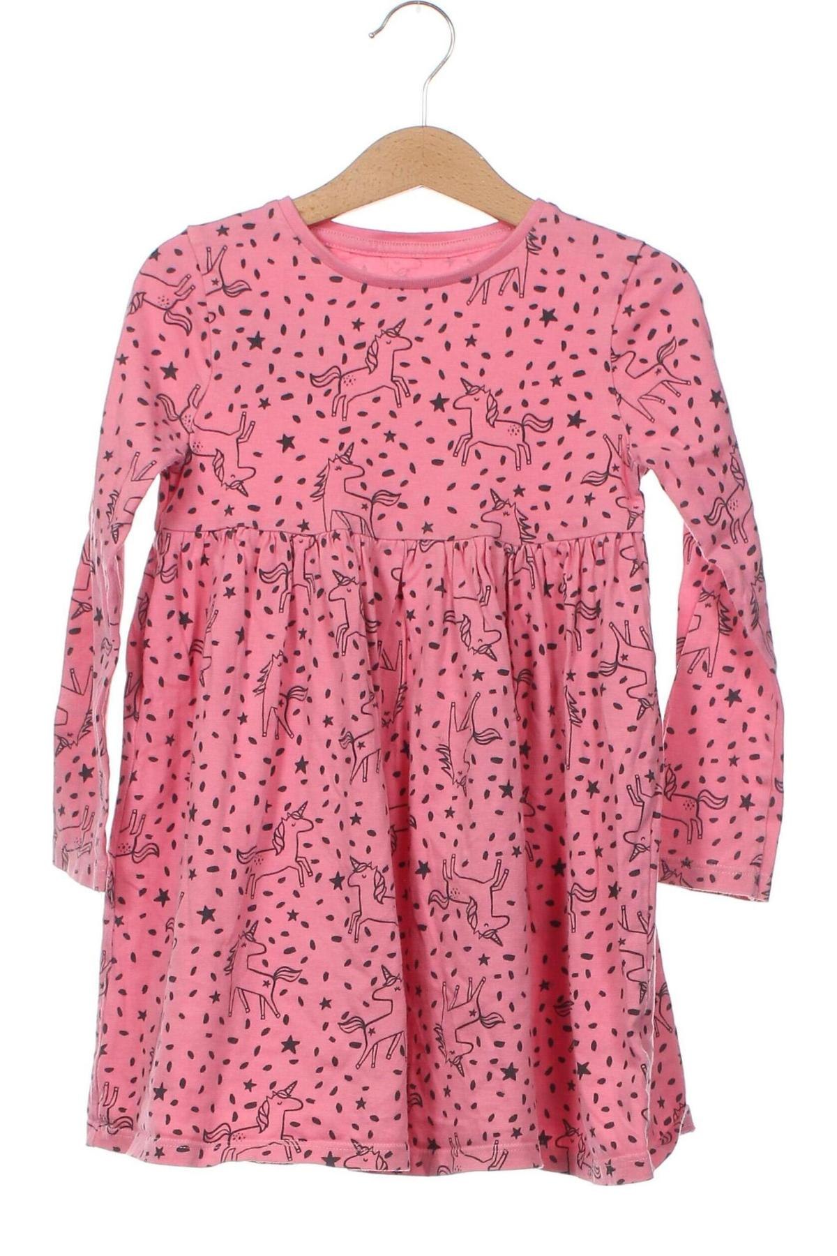 Детска рокля F&F, Размер 5-6y/ 116-122 см, Цвят Розов, Цена 21,00 лв.