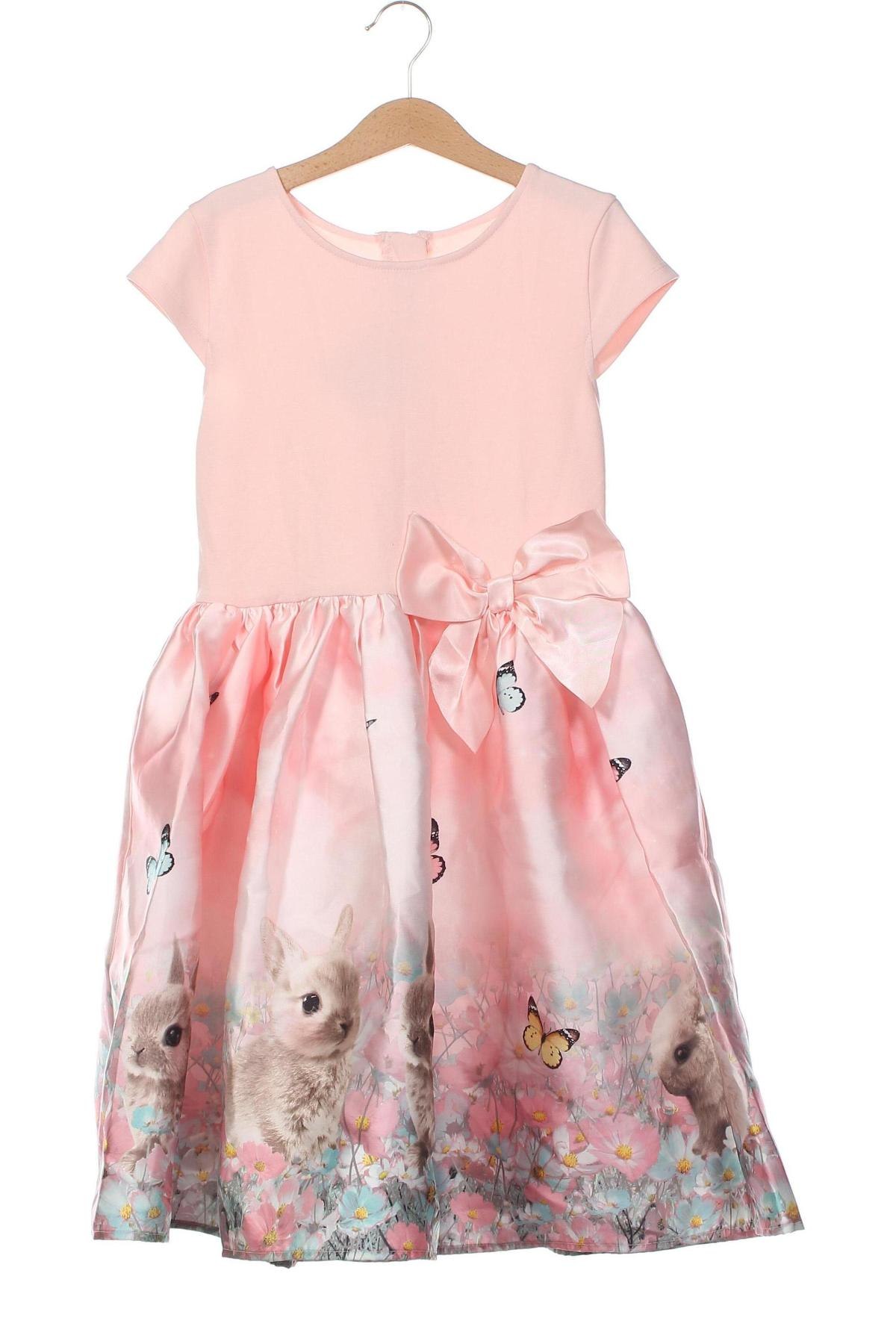 Dziecięca sukienka H&M, Rozmiar 7-8y/ 128-134 cm, Kolor Różowy, Cena 75,70 zł