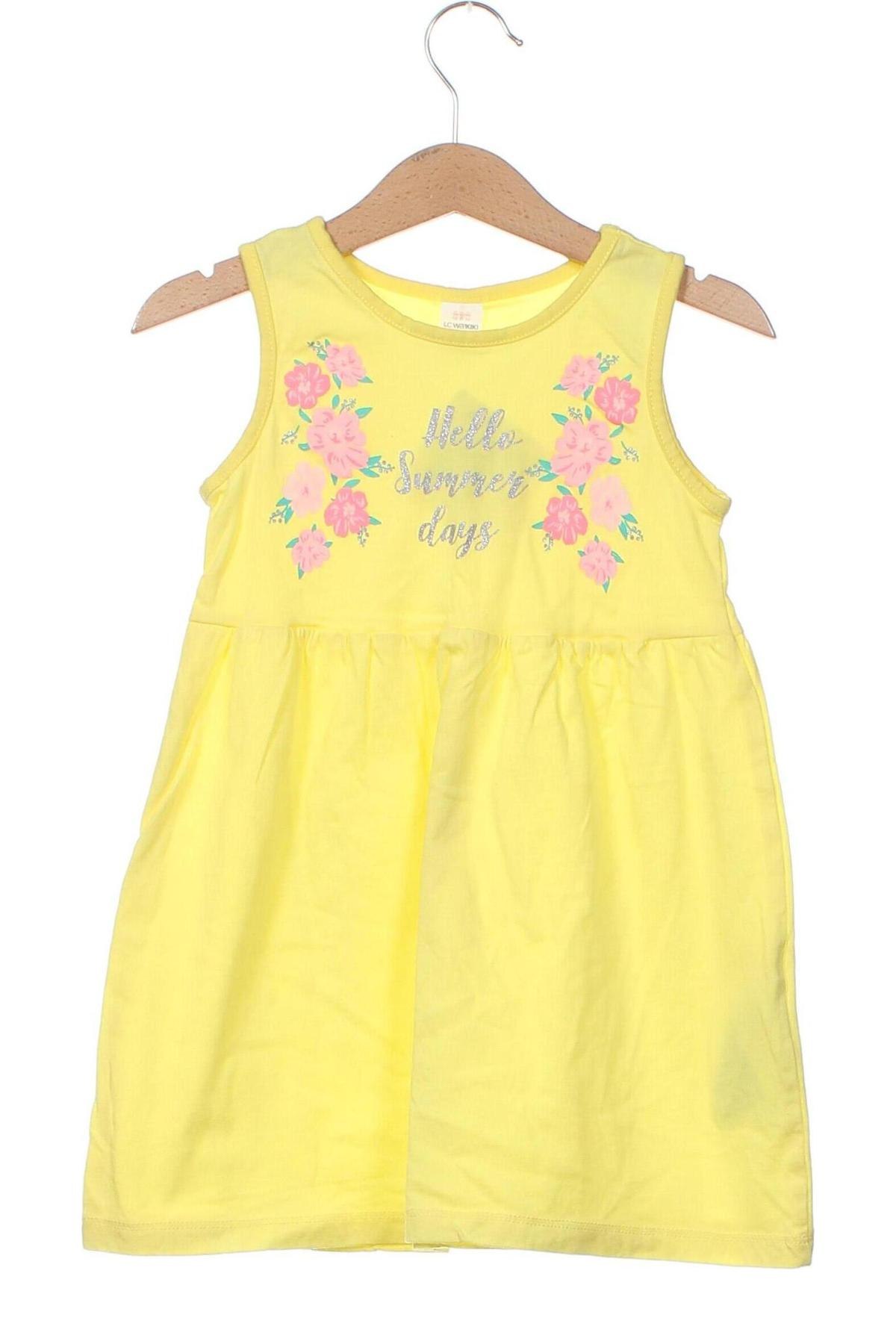 Παιδικό φόρεμα LC Waikiki, Μέγεθος 2-3y/ 98-104 εκ., Χρώμα Κίτρινο, Τιμή 18,41 €