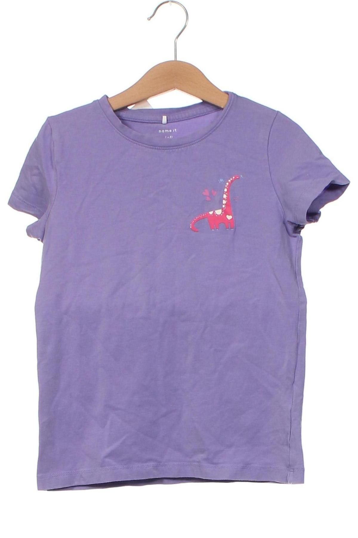 Kinder T-Shirt Name It, Größe 6-7y/ 122-128 cm, Farbe Lila, Preis € 2,96