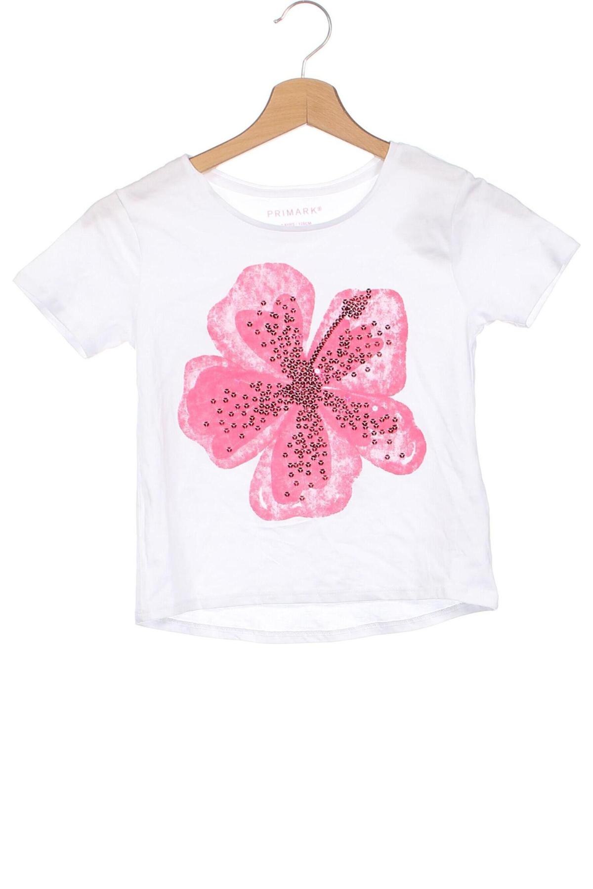 Tricou pentru copii Primark, Mărime 7-8y/ 128-134 cm, Culoare Alb, Preț 42,11 Lei