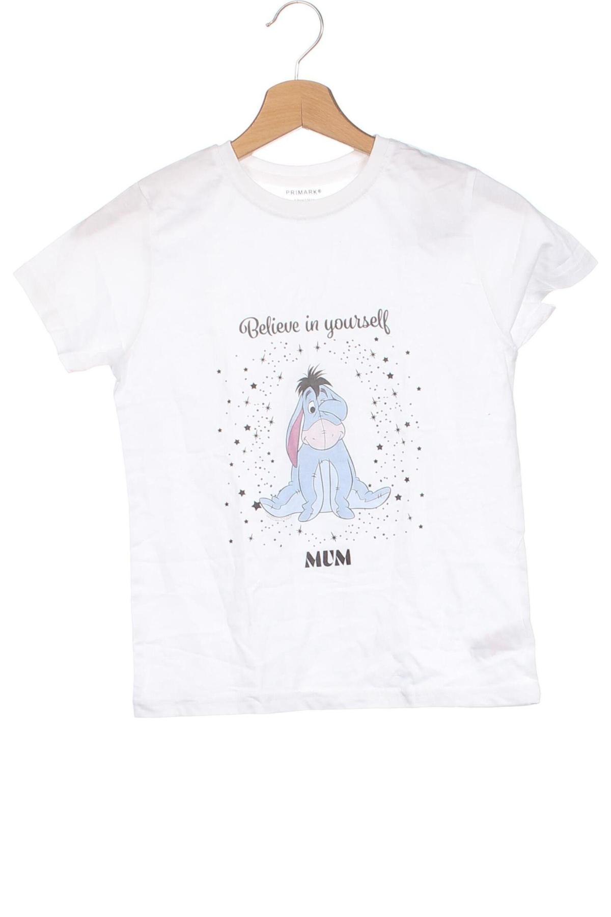 Dziecięcy T-shirt Primark, Rozmiar 8-9y/ 134-140 cm, Kolor Biały, Cena 42,65 zł