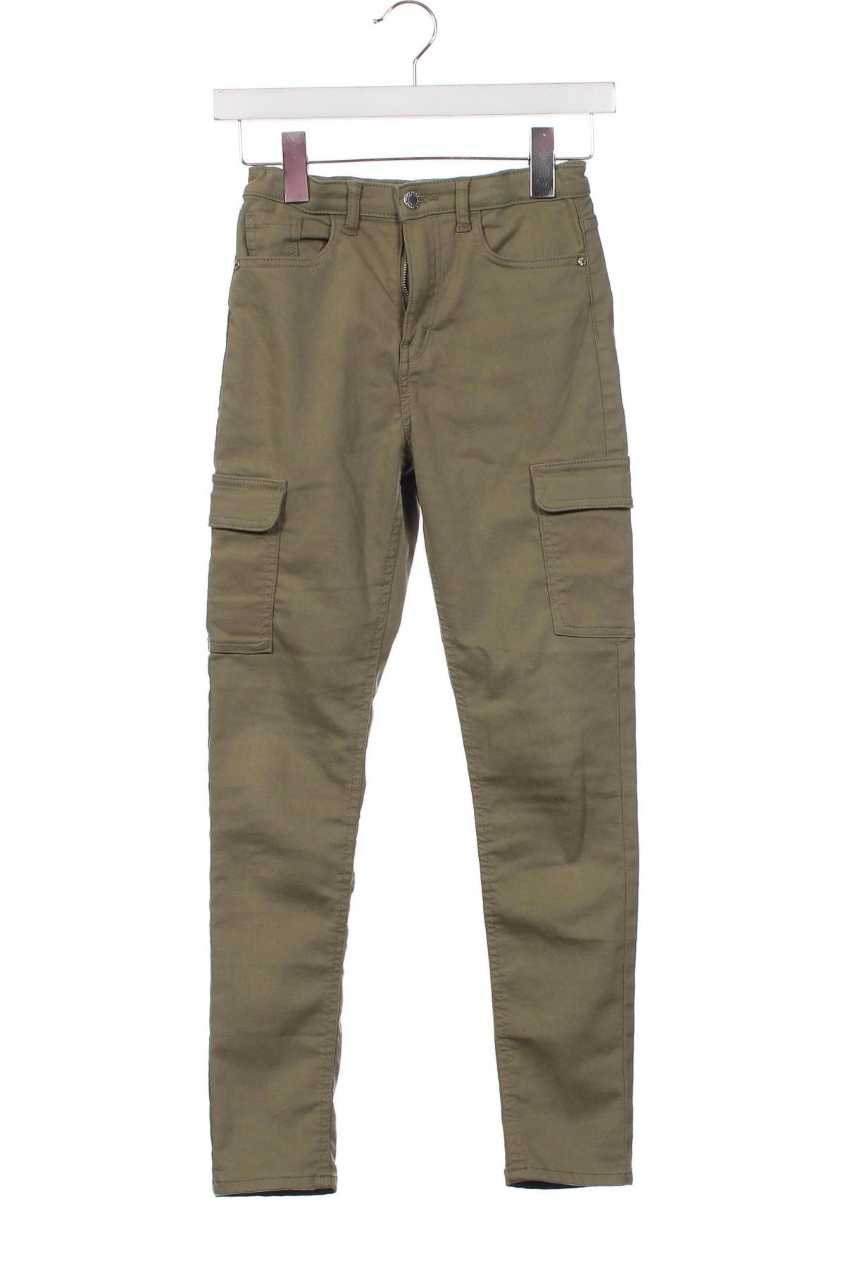Dziecięce jeansy H&M, Rozmiar 10-11y/ 146-152 cm, Kolor Zielony, Cena 73,89 zł
