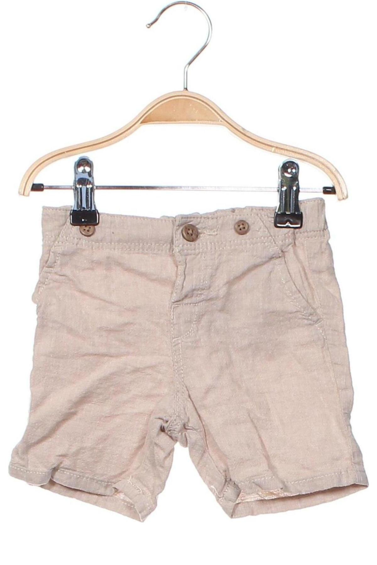 Παιδικό κοντό παντελόνι H&M, Μέγεθος 6-9m/ 68-74 εκ., Χρώμα  Μπέζ, Τιμή 3,75 €