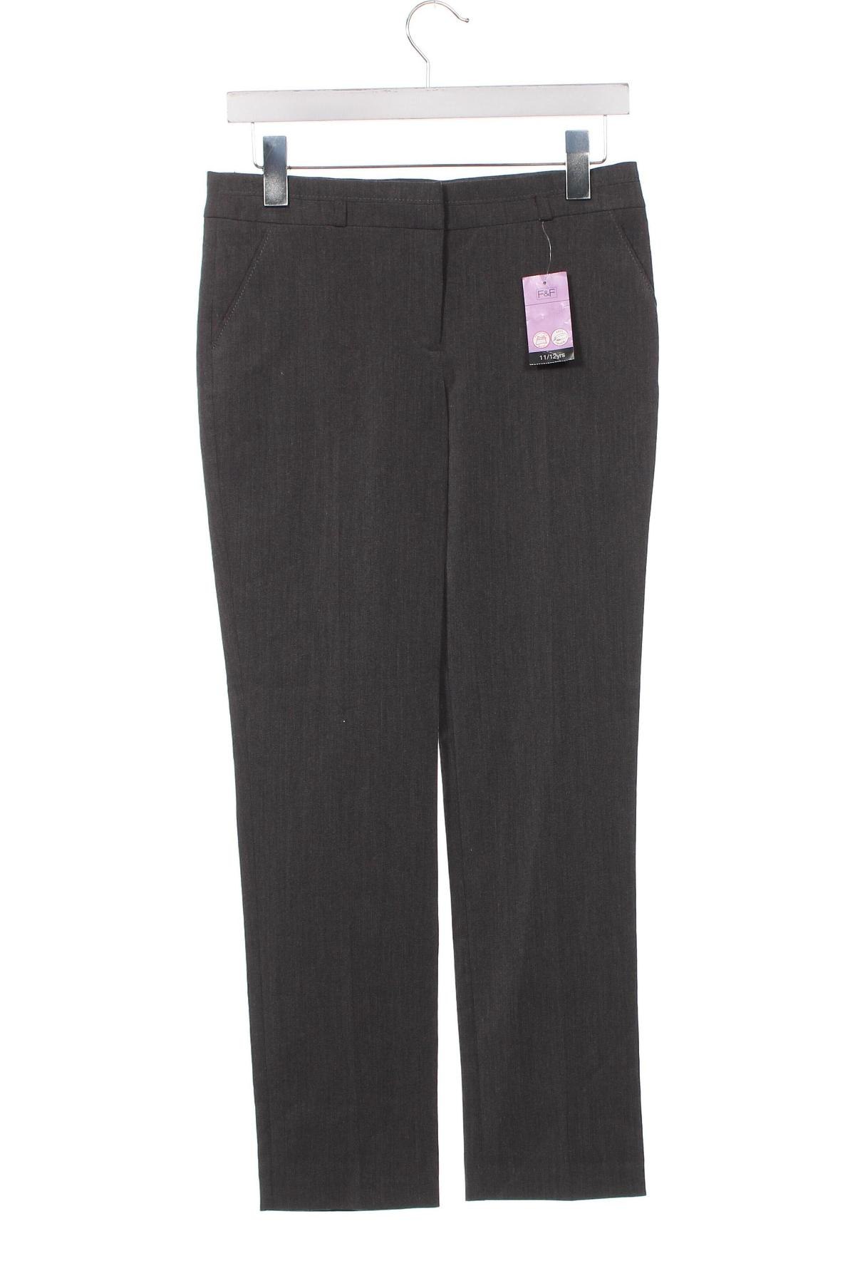 Pantaloni pentru copii F&F, Mărime 11-12y/ 152-158 cm, Culoare Gri, Preț 42,84 Lei