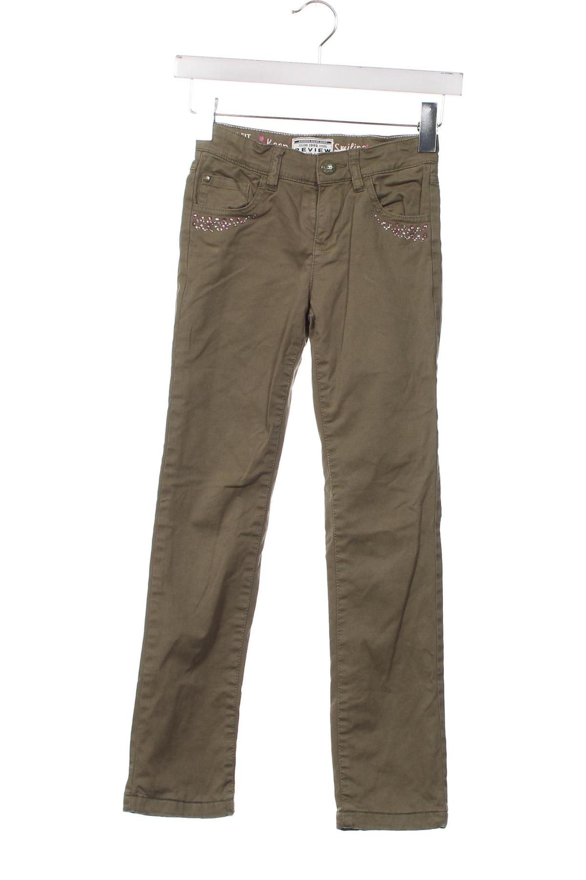 Детски панталон Review, Размер 8-9y/ 134-140 см, Цвят Зелен, Цена 29,33 лв.