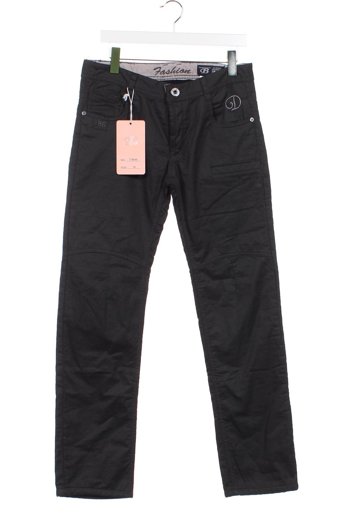 Pantaloni de trening, pentru copii Kalamton, Mărime 14-15y/ 168-170 cm, Culoare Negru, Preț 42,91 Lei