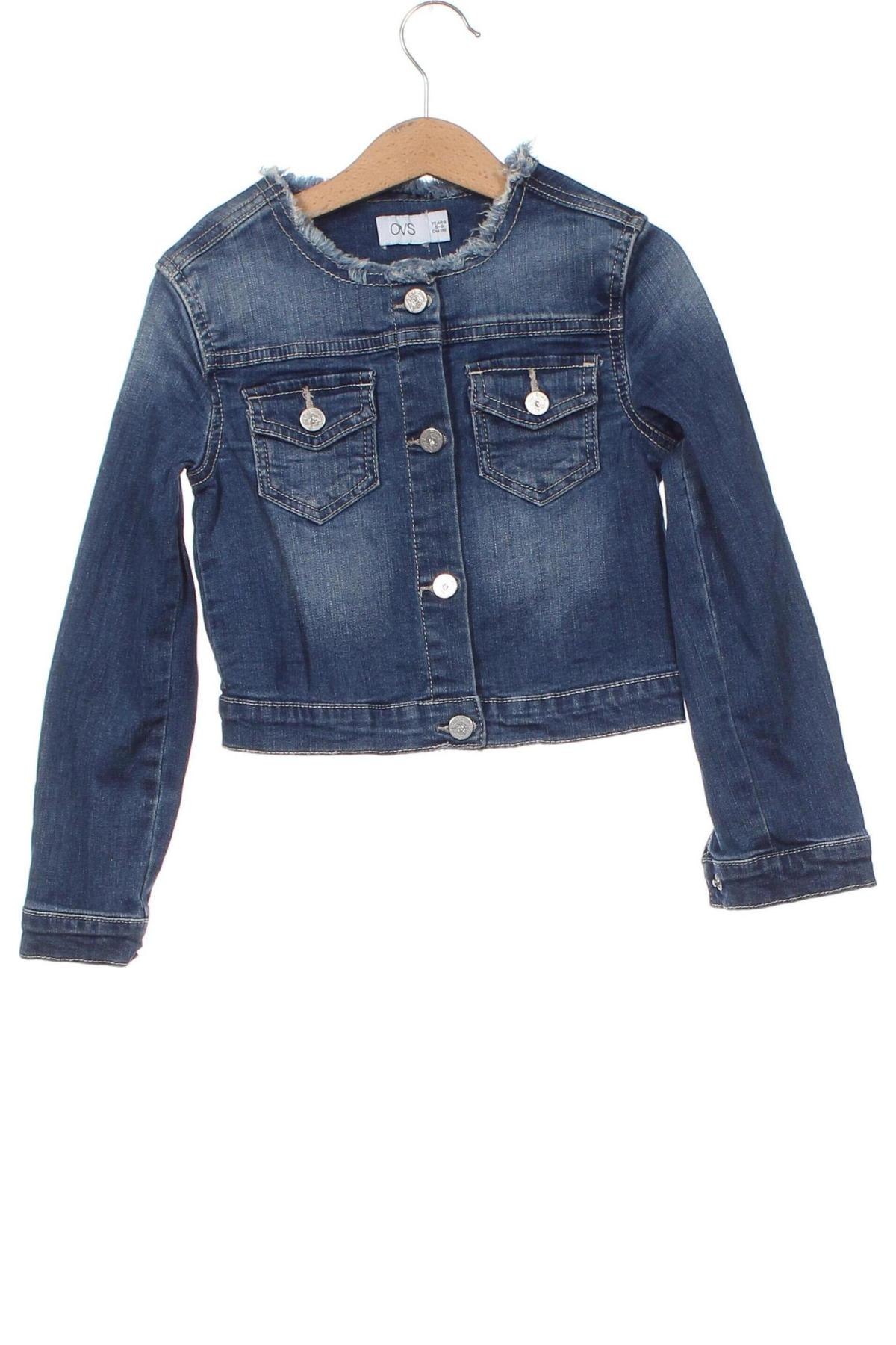 Detská džínsová bunda  Oviesse, Veľkosť 5-6y/ 116-122 cm, Farba Modrá, Cena  23,53 €