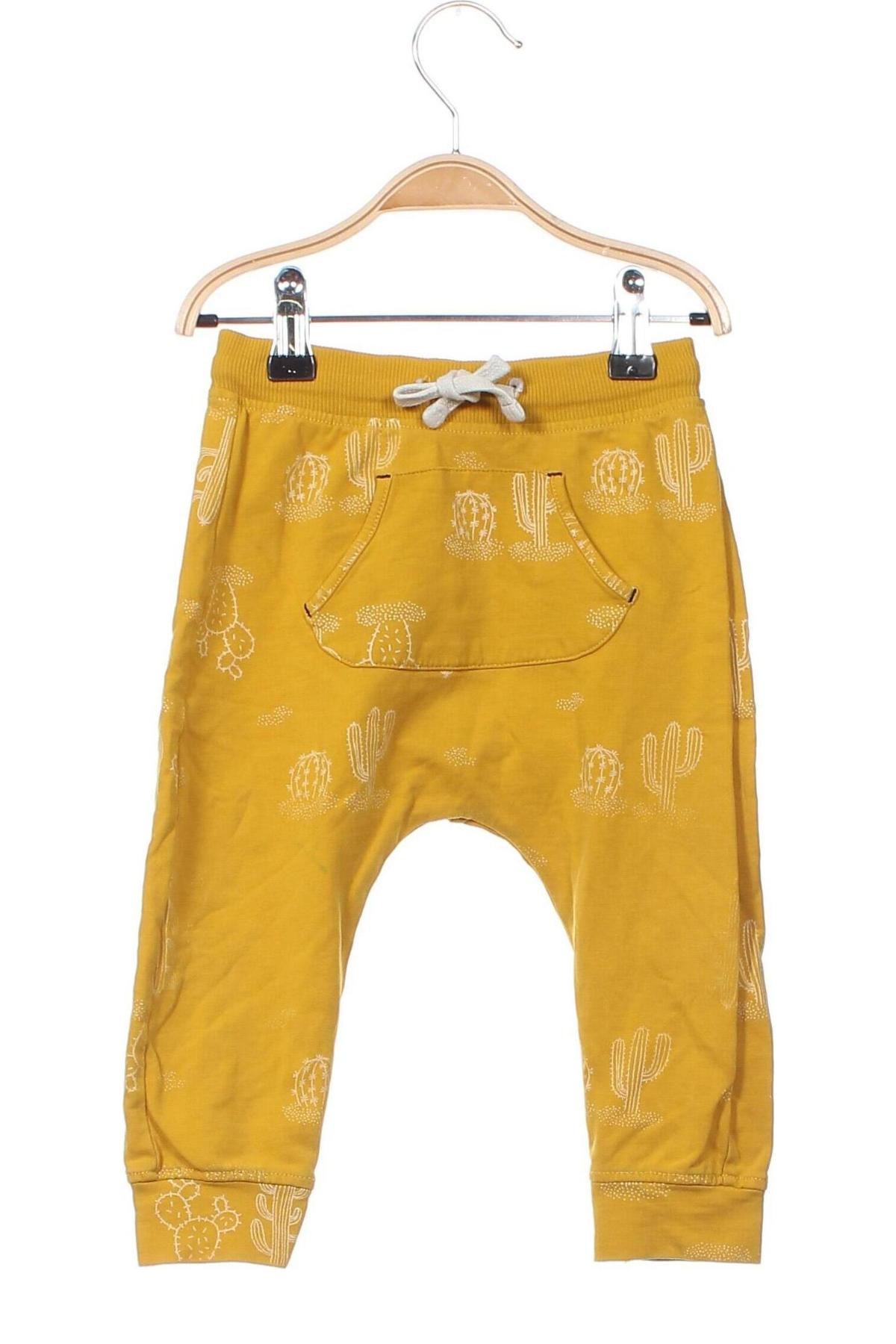 Pantaloni de trening, pentru copii Hema, Mărime 12-18m/ 80-86 cm, Culoare Galben, Preț 27,58 Lei