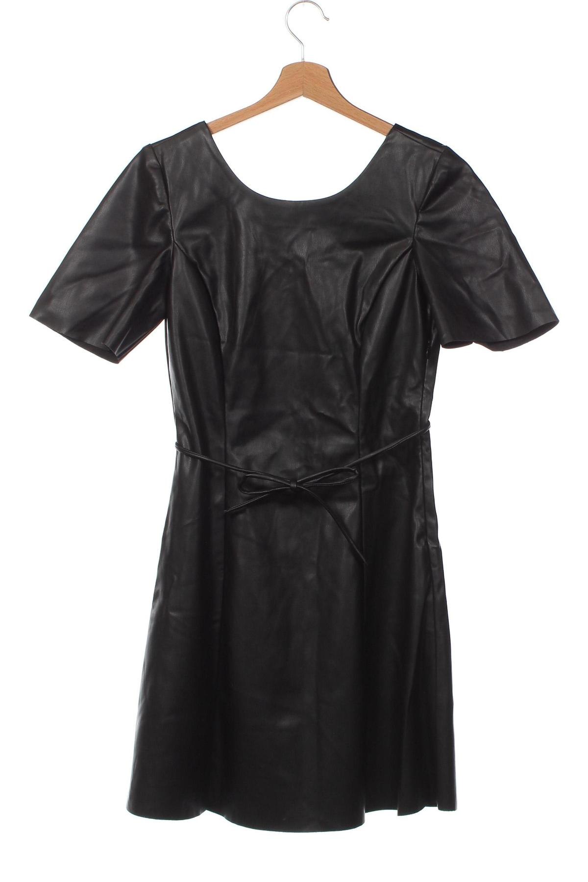 Кожена рокля Mango, Размер XS, Цвят Черен, Цена 19,94 лв.