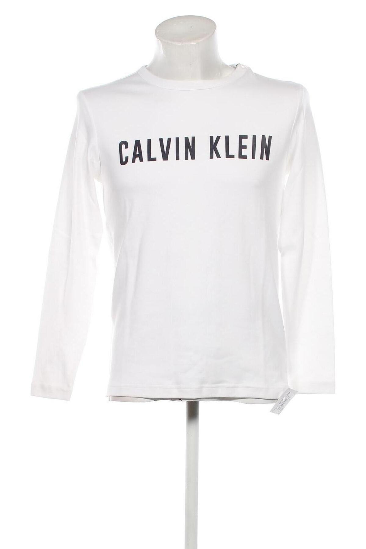 Bluză de bărbați Calvin Klein, Mărime S, Culoare Alb, Preț 314,08 Lei