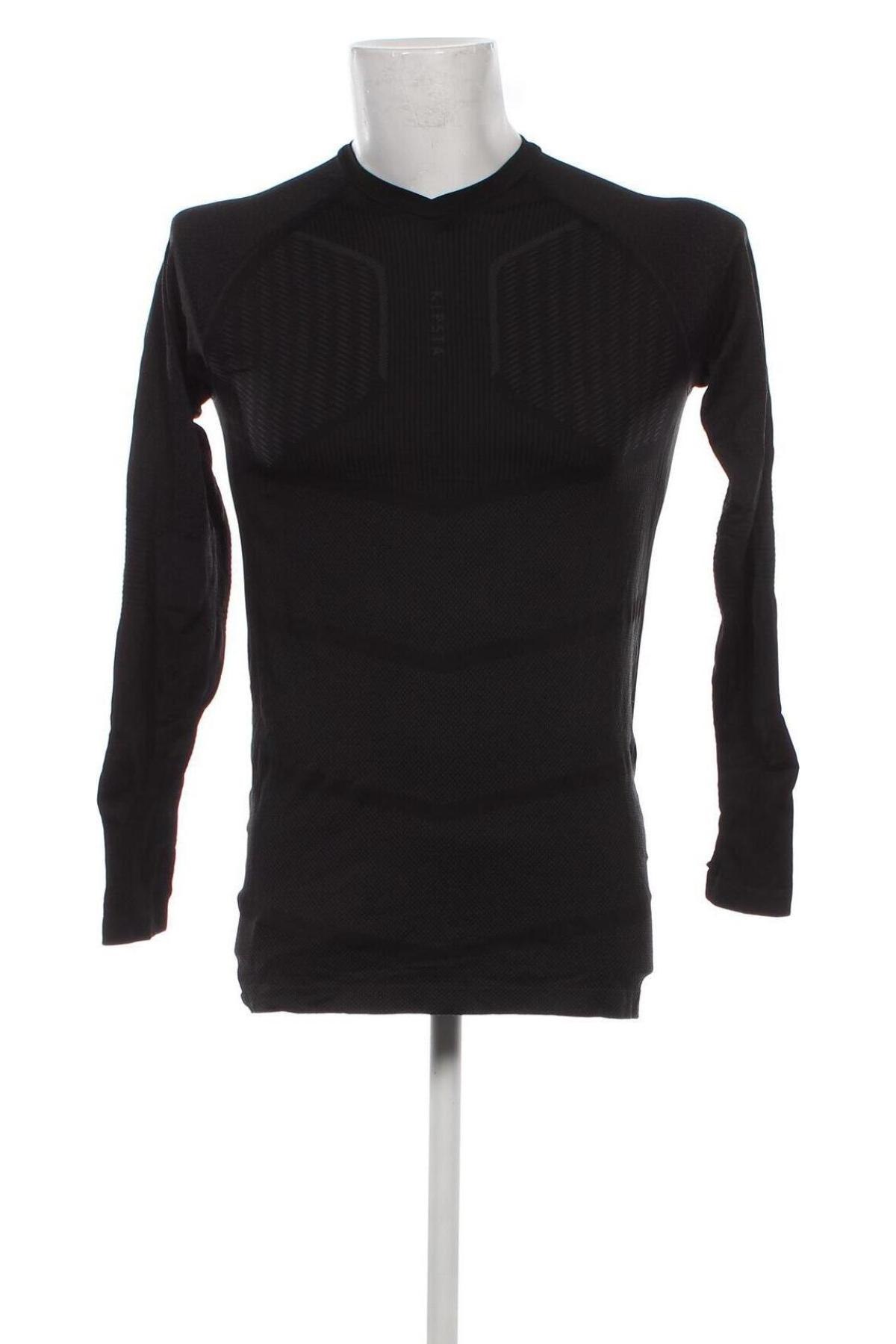 Ανδρική μπλούζα Kipsta, Μέγεθος S, Χρώμα Μαύρο, Τιμή 3,42 €