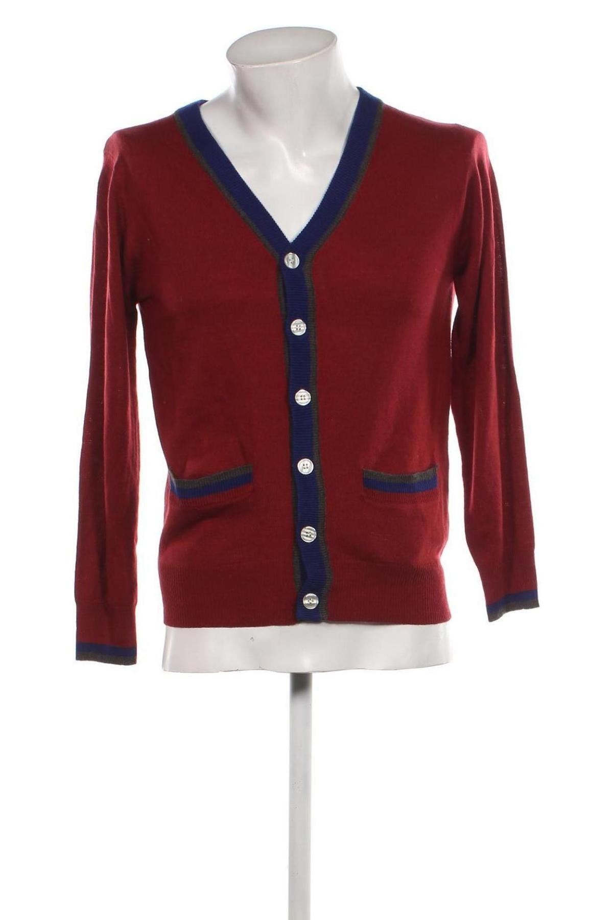 Jachetă tricotată de bărbați, Mărime M, Culoare Roșu, Preț 95,39 Lei