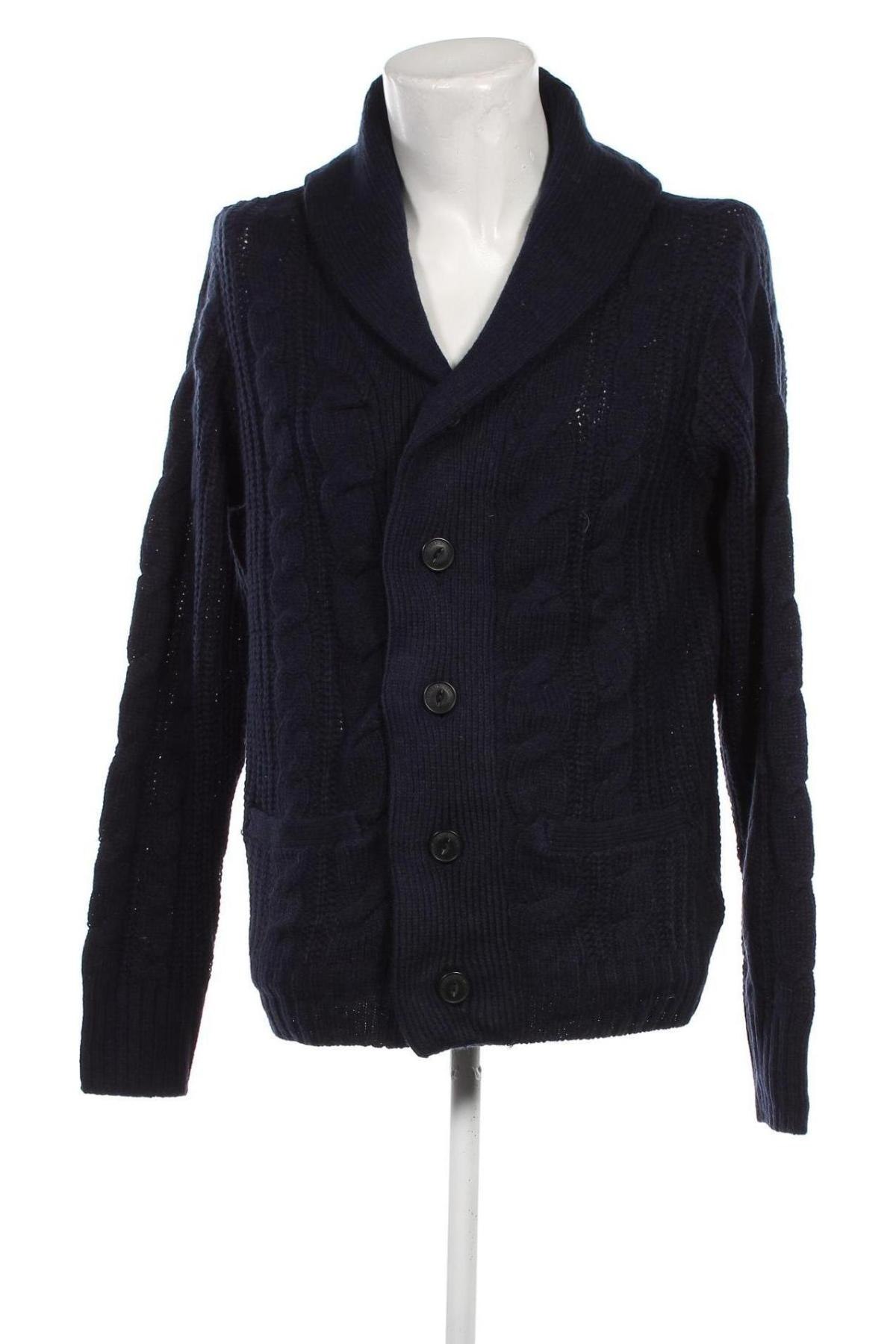 Herren Strickjacke Jean Pascale, Größe L, Farbe Blau, Preis € 8,32