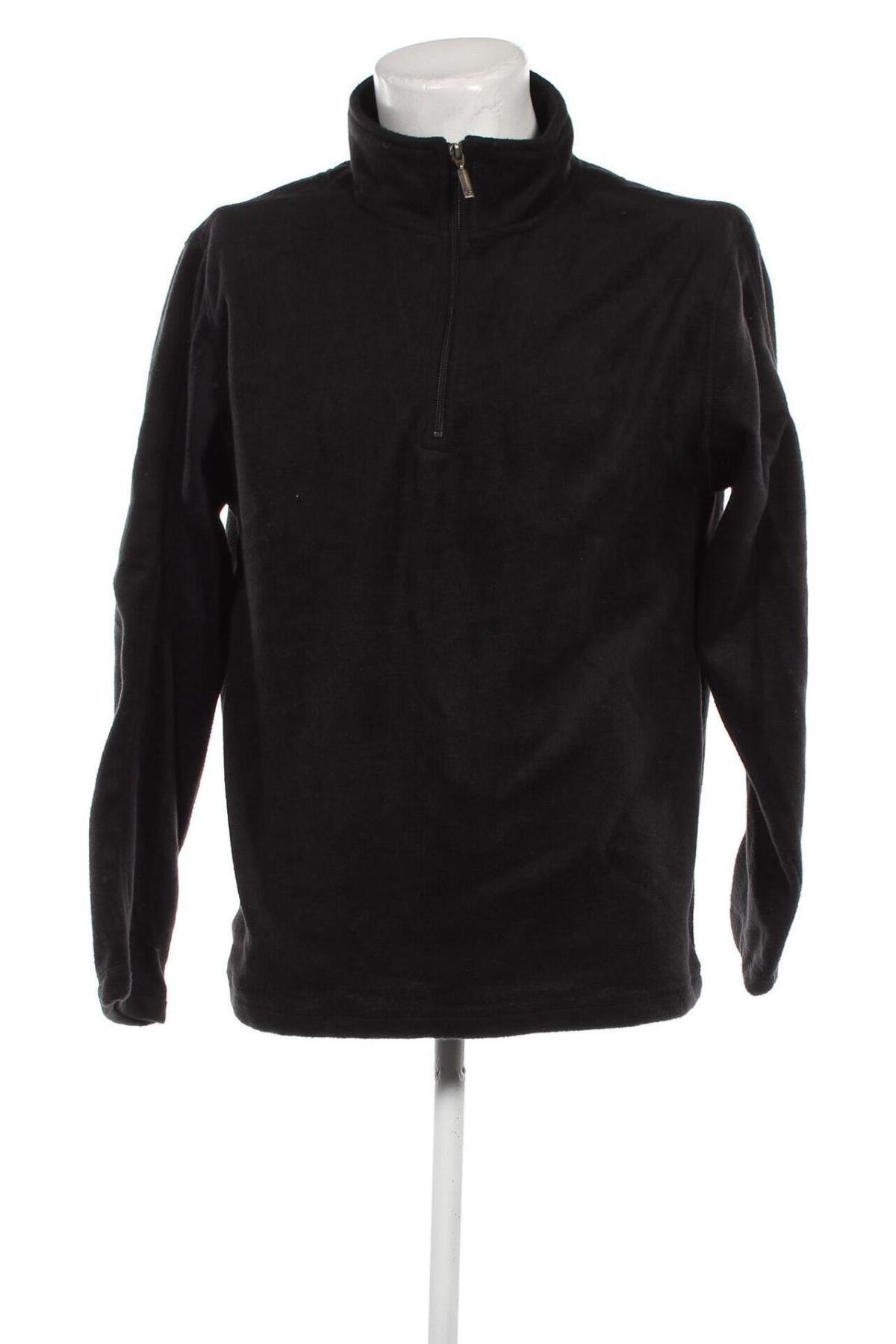 Ανδρική μπλούζα fleece Canda, Μέγεθος L, Χρώμα Μαύρο, Τιμή 5,55 €