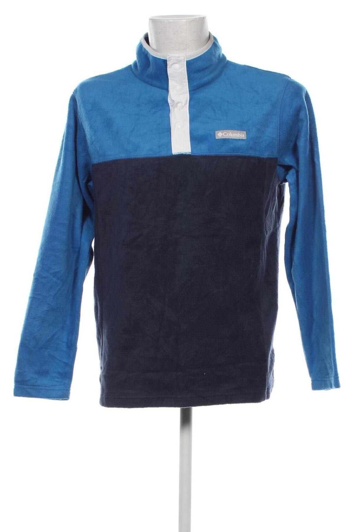 Herren Fleece Shirt Columbia, Größe M, Farbe Blau, Preis € 23,66