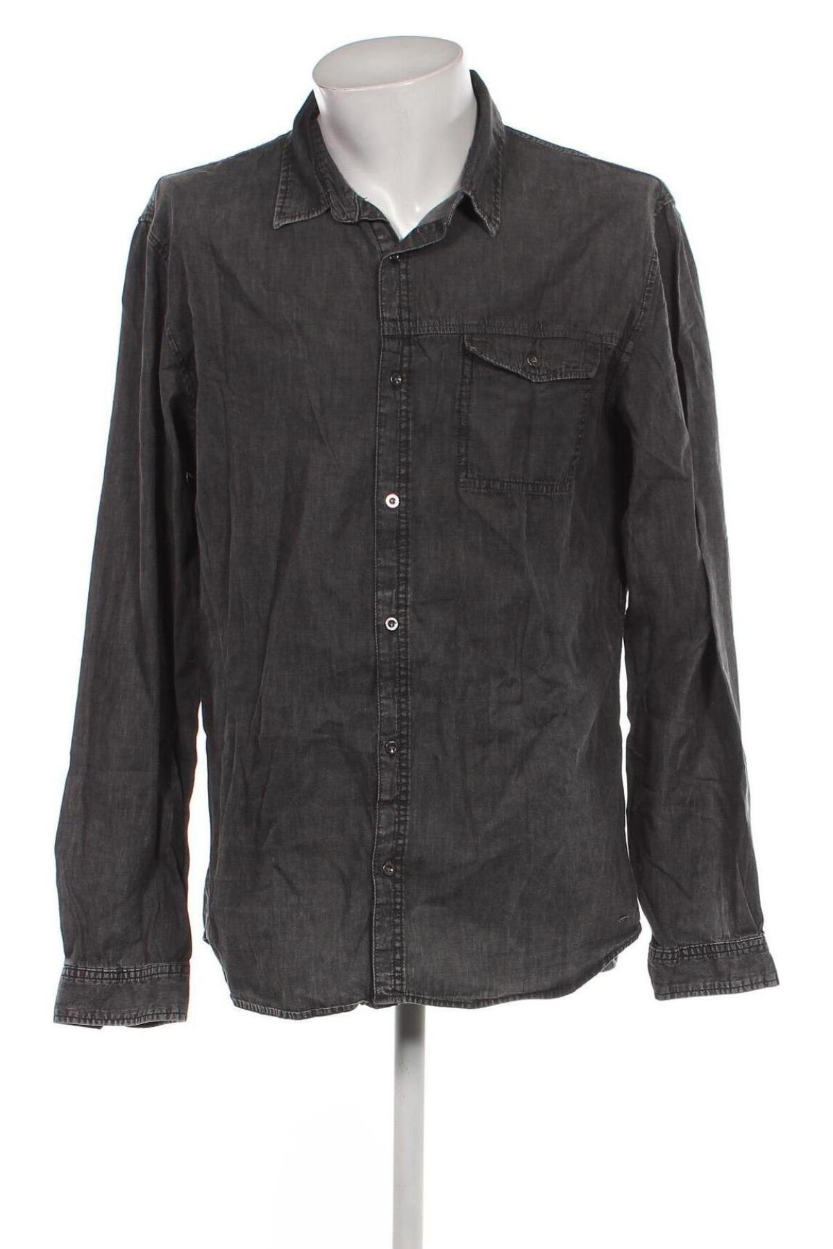 Ανδρικό πουκάμισο ! Solid, Μέγεθος XXL, Χρώμα Μπλέ, Τιμή 7,15 €