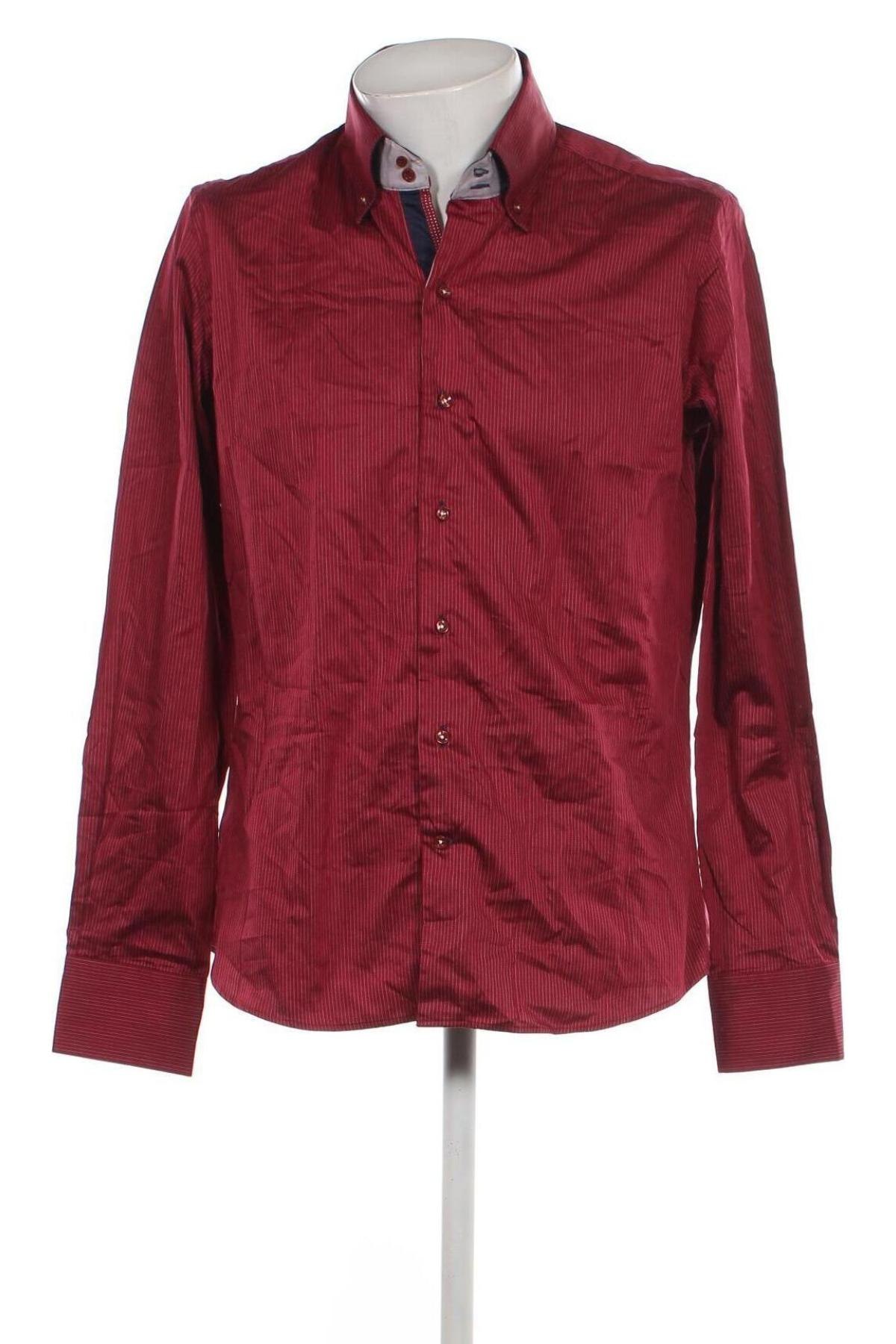 Ανδρικό πουκάμισο 7 Camicie, Μέγεθος L, Χρώμα Κόκκινο, Τιμή 26,20 €