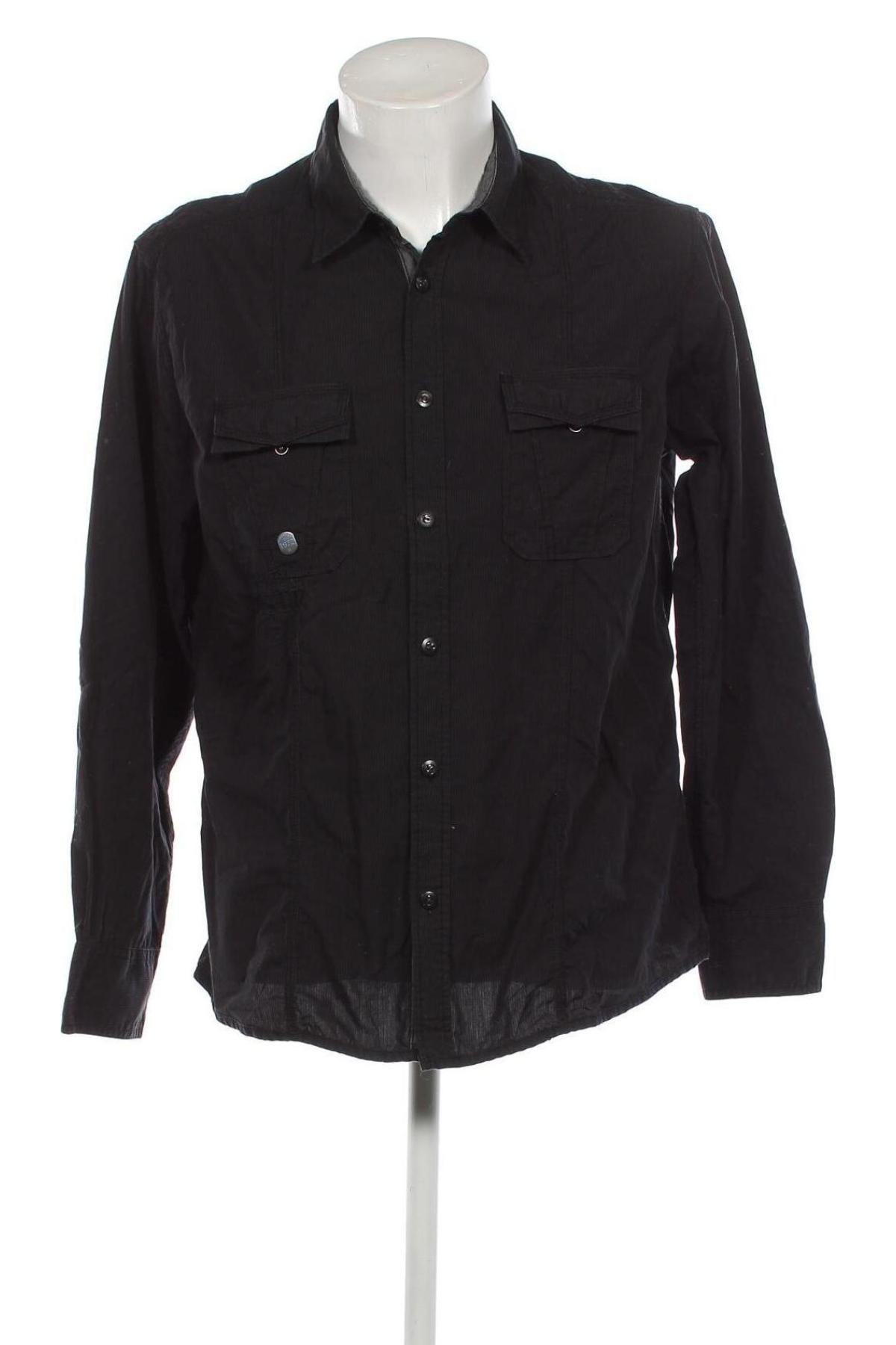 Мъжка риза Angelo Litrico, Размер L, Цвят Черен, Цена 15,08 лв.