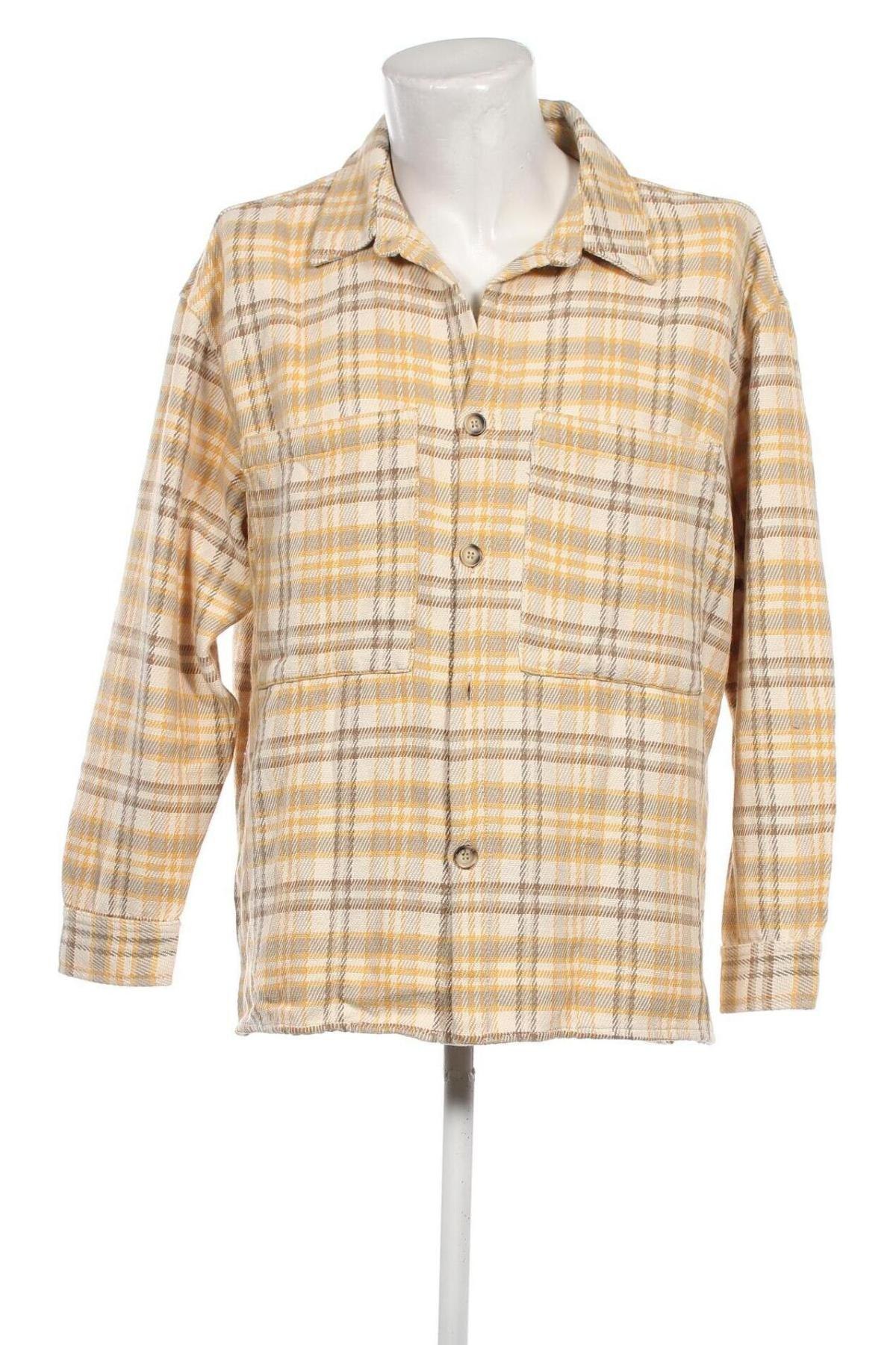 Ανδρικό πουκάμισο Bershka, Μέγεθος L, Χρώμα Πολύχρωμο, Τιμή 7,18 €