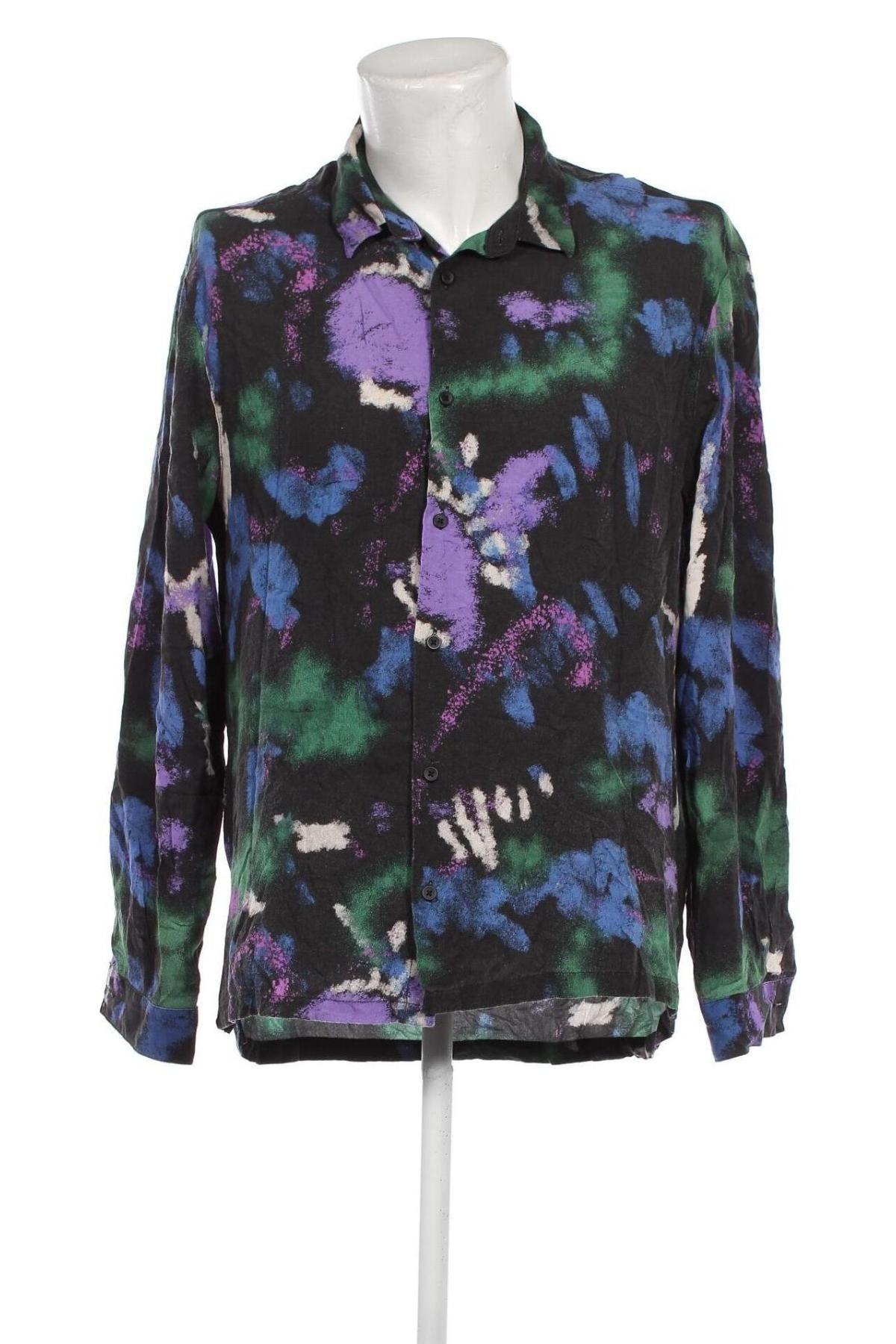 Ανδρικό πουκάμισο Bershka, Μέγεθος L, Χρώμα Πολύχρωμο, Τιμή 17,94 €