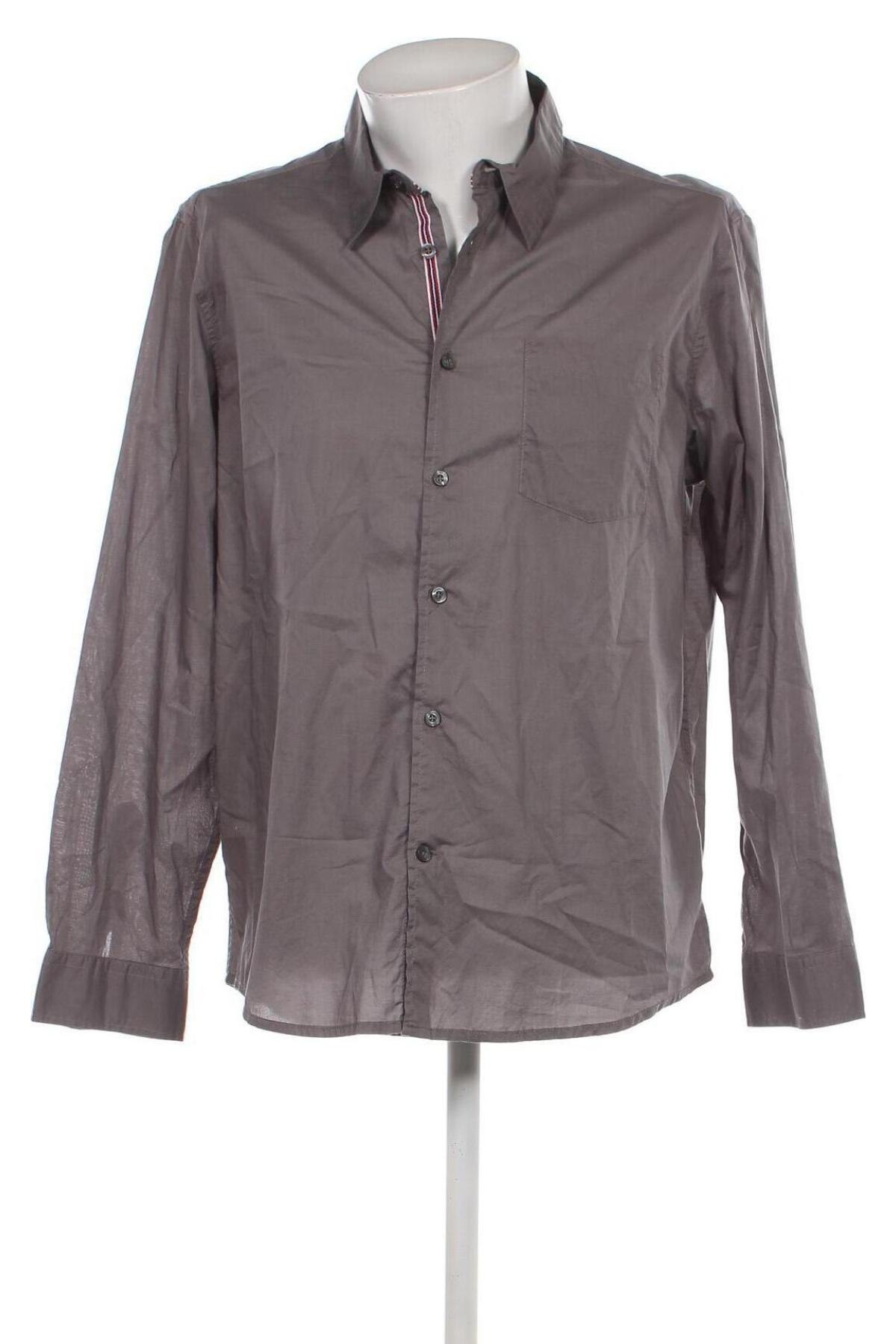 Ανδρικό πουκάμισο Bpc Bonprix Collection, Μέγεθος L, Χρώμα Γκρί, Τιμή 9,30 €