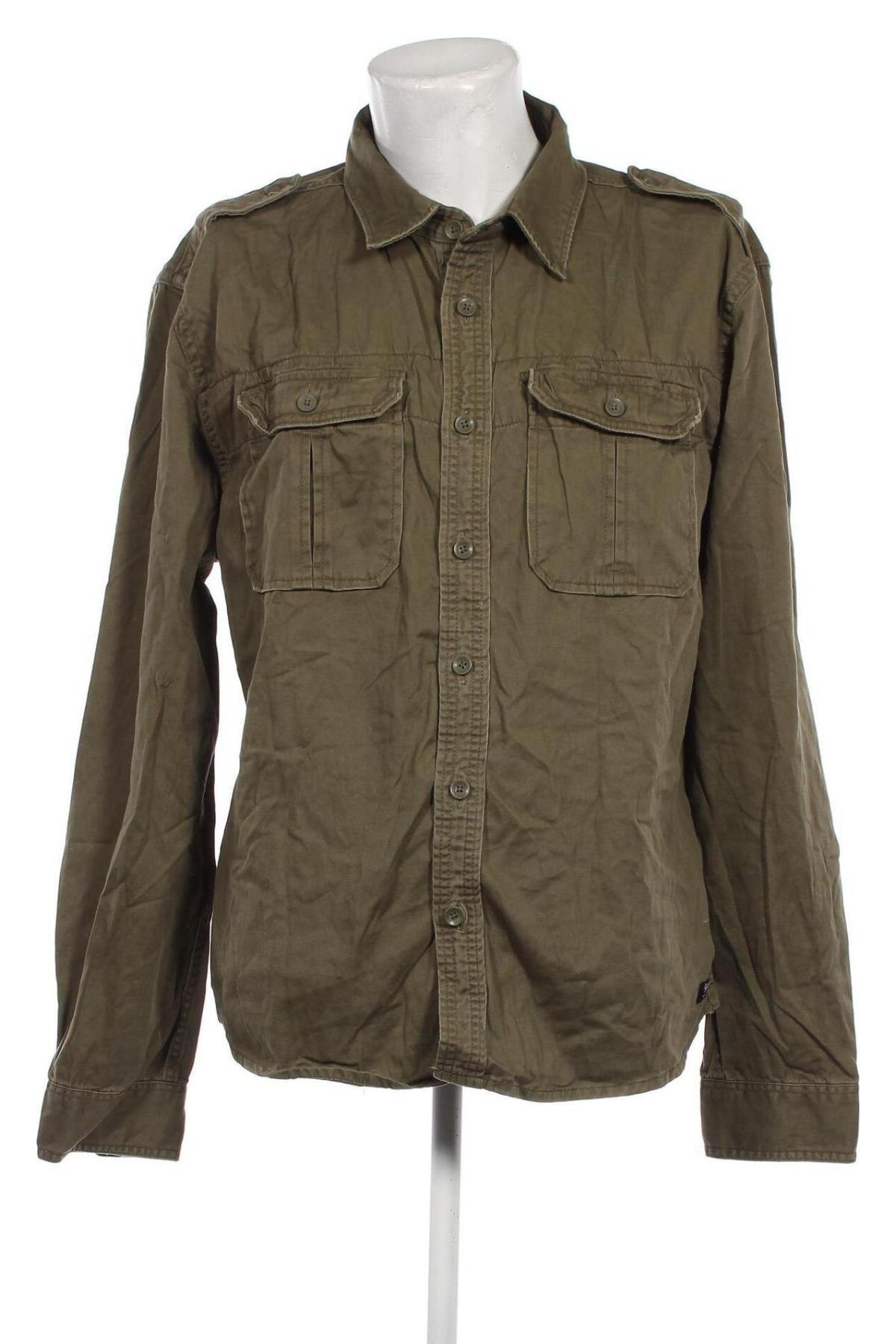 Мъжка риза Brandit, Размер XXL, Цвят Зелен, Цена 34,00 лв.