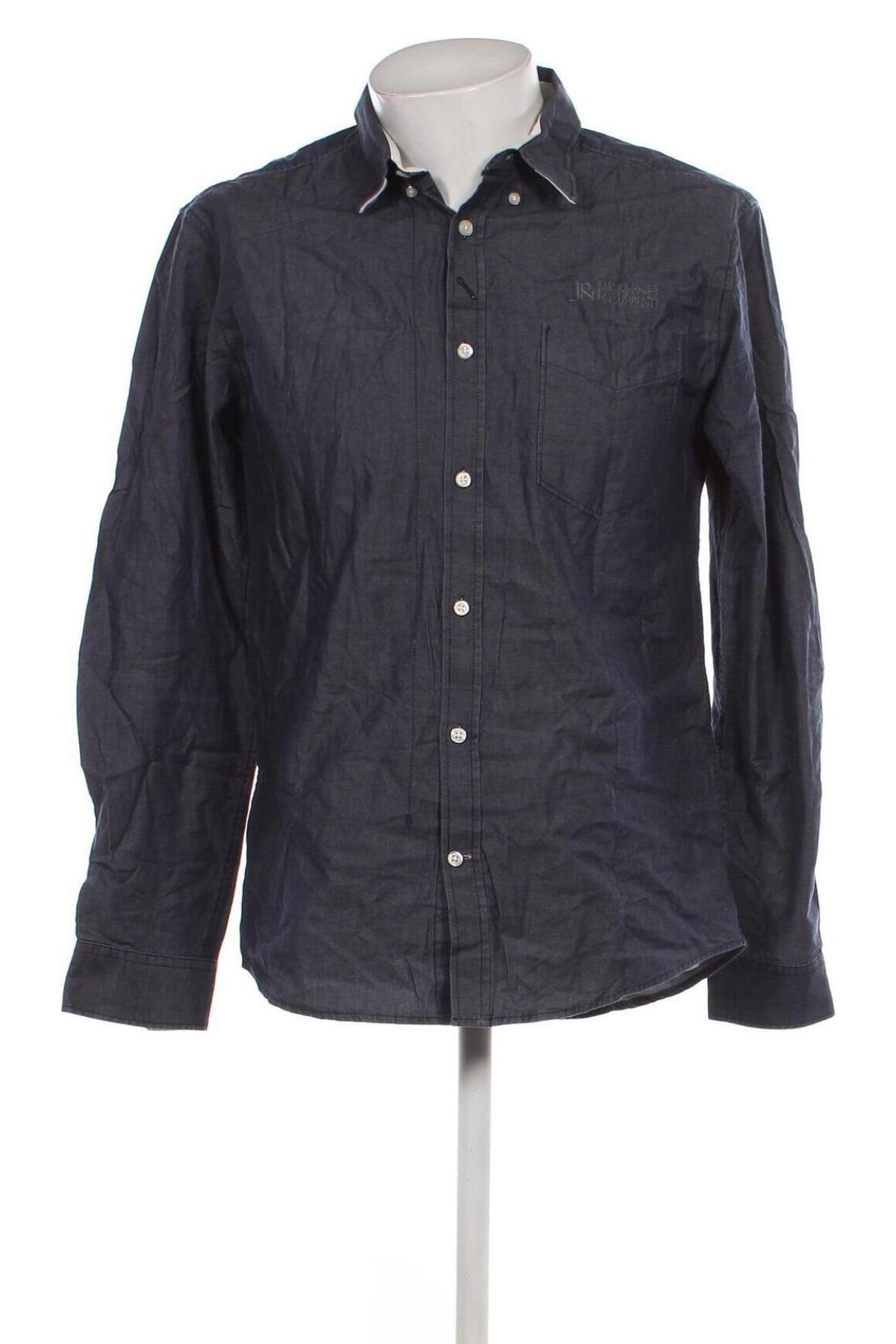 Ανδρικό πουκάμισο Core By Jack & Jones, Μέγεθος L, Χρώμα Μπλέ, Τιμή 7,15 €