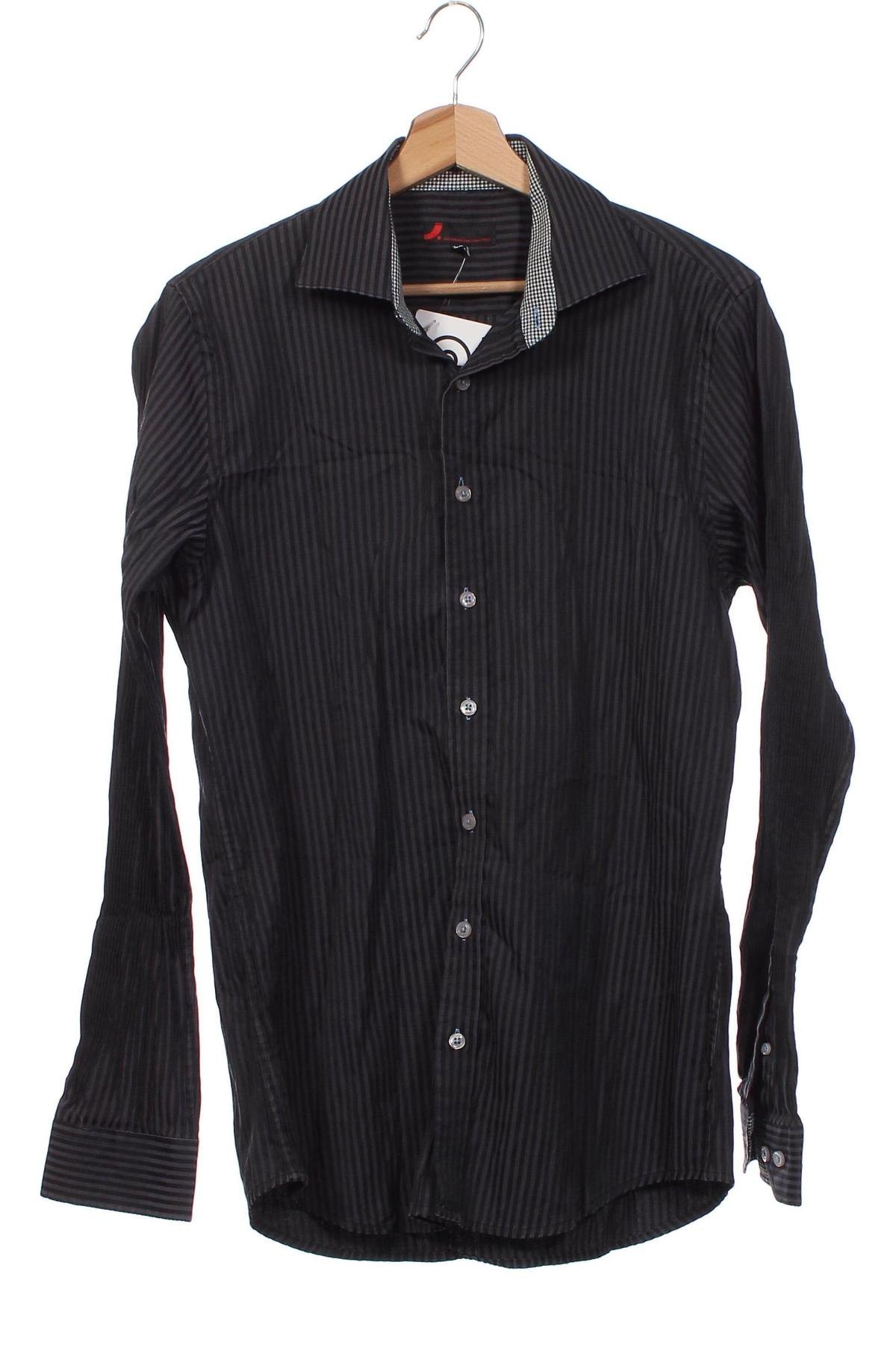 Ανδρικό πουκάμισο Dressmann, Μέγεθος M, Χρώμα Γκρί, Τιμή 4,00 €
