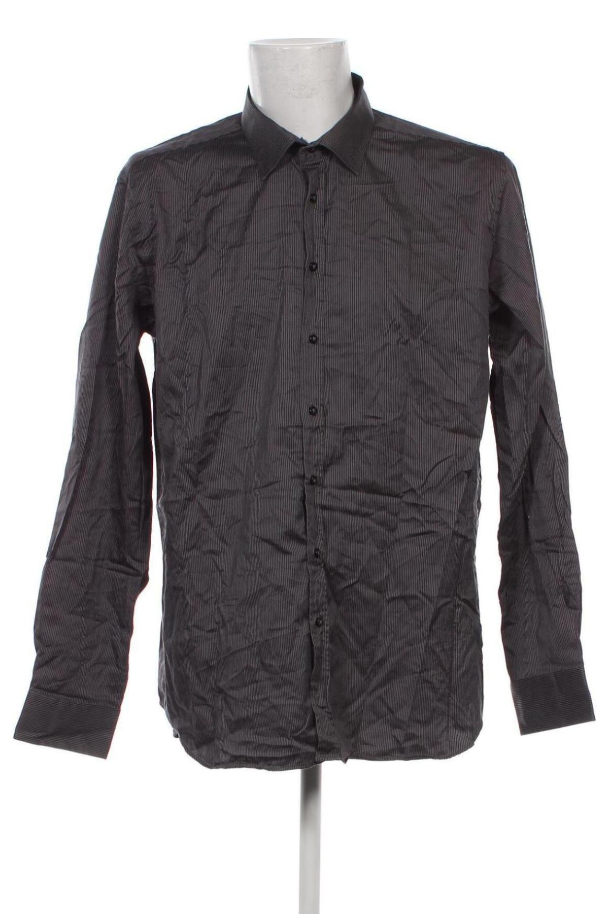 Ανδρικό πουκάμισο Dressmann, Μέγεθος XXL, Χρώμα Γκρί, Τιμή 6,10 €