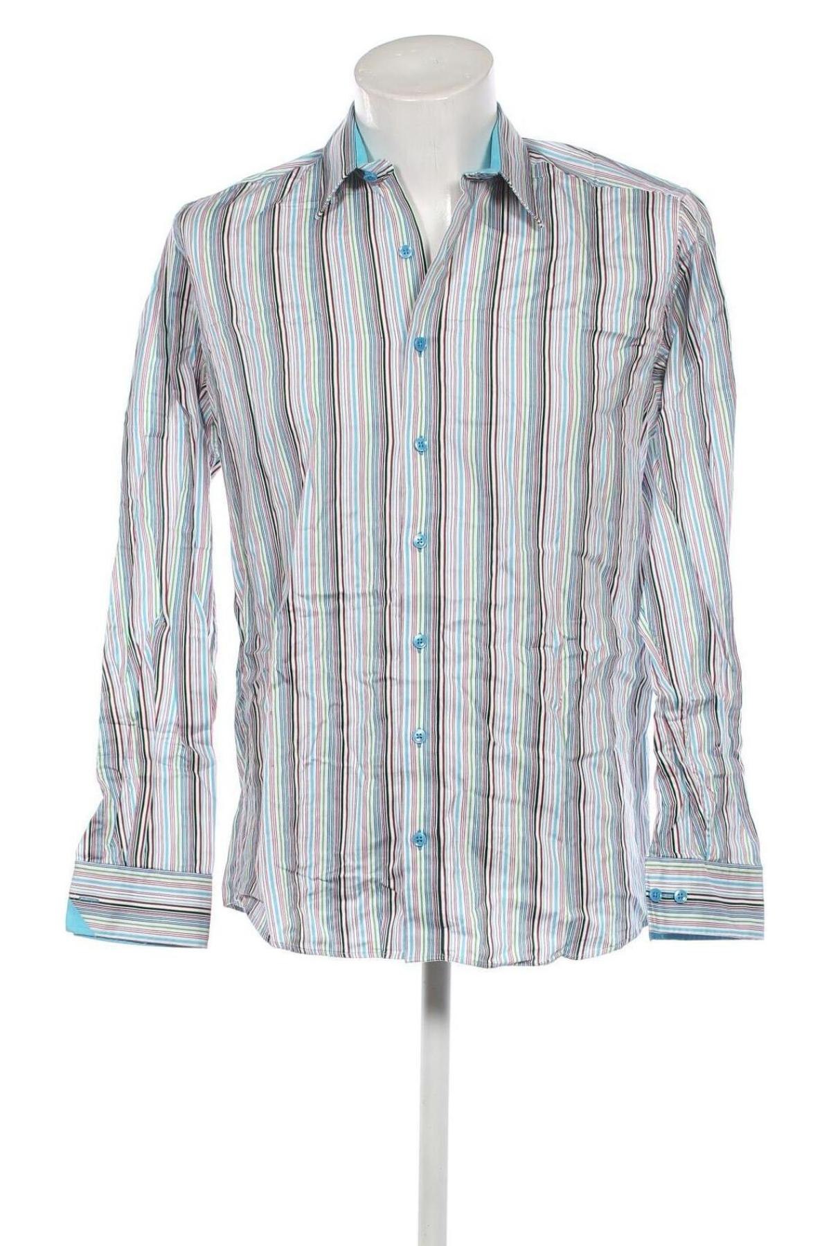 Ανδρικό πουκάμισο Dressmann, Μέγεθος L, Χρώμα Πολύχρωμο, Τιμή 6,73 €