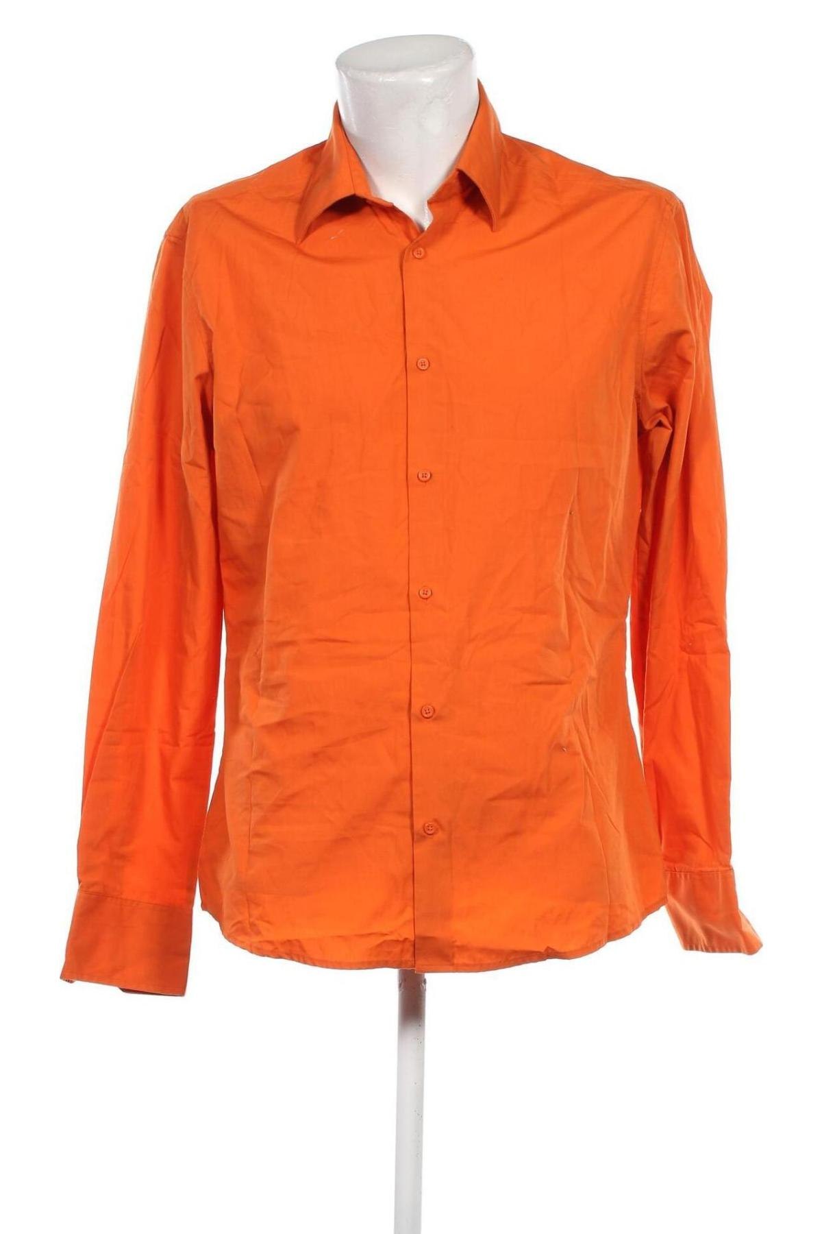 Ανδρικό πουκάμισο H&M, Μέγεθος L, Χρώμα Πορτοκαλί, Τιμή 9,69 €