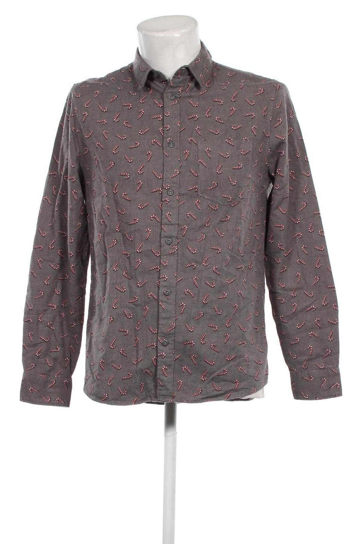 Ανδρικό πουκάμισο H&M Divided, Μέγεθος M, Χρώμα Γκρί, Τιμή 6,28 €