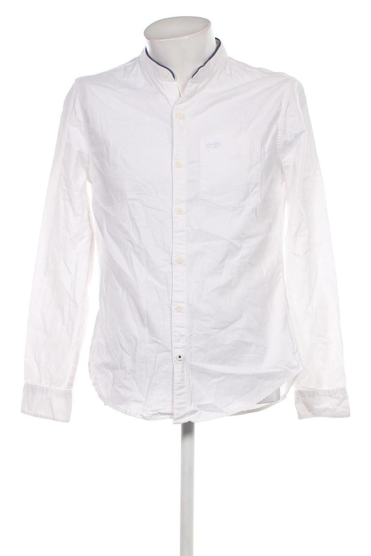 Мъжка риза Hollister, Размер M, Цвят Бял, Цена 34,00 лв.