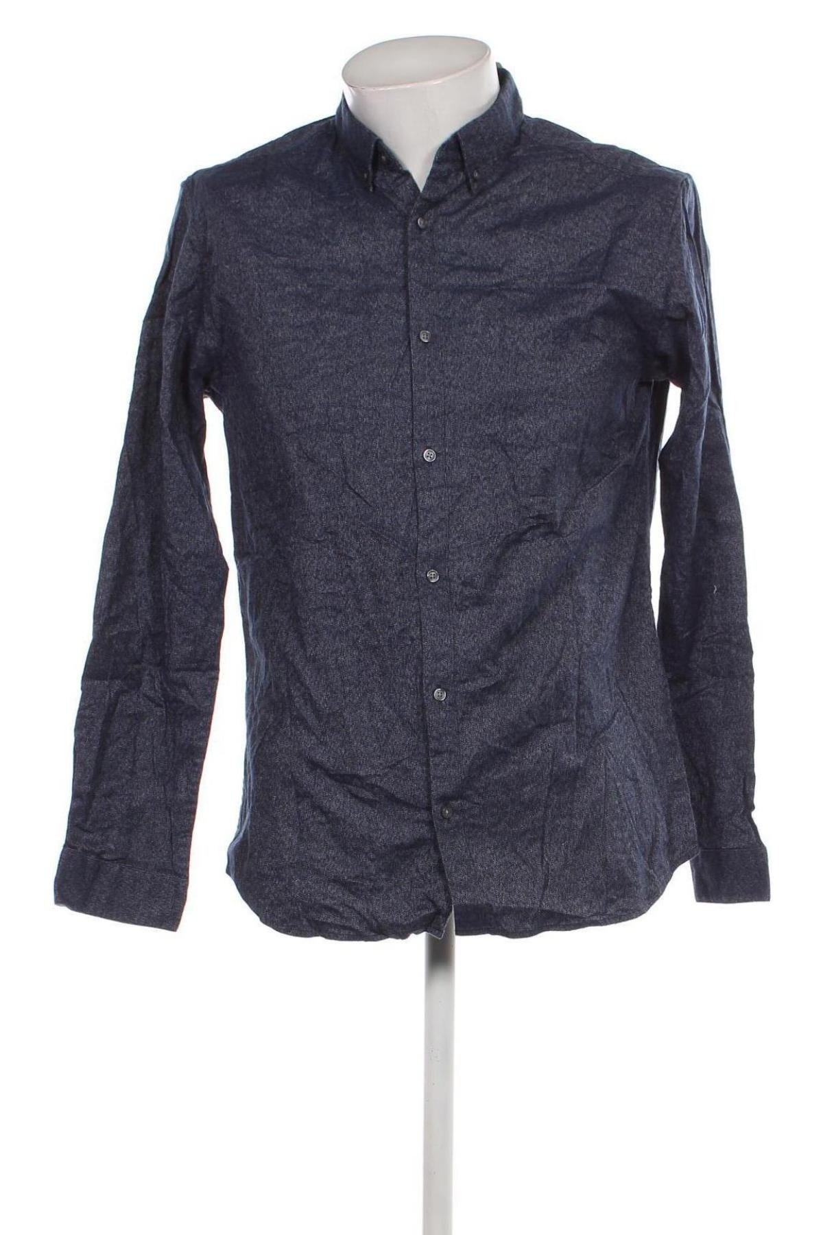 Ανδρικό πουκάμισο Jack & Jones PREMIUM, Μέγεθος L, Χρώμα Μπλέ, Τιμή 8,20 €