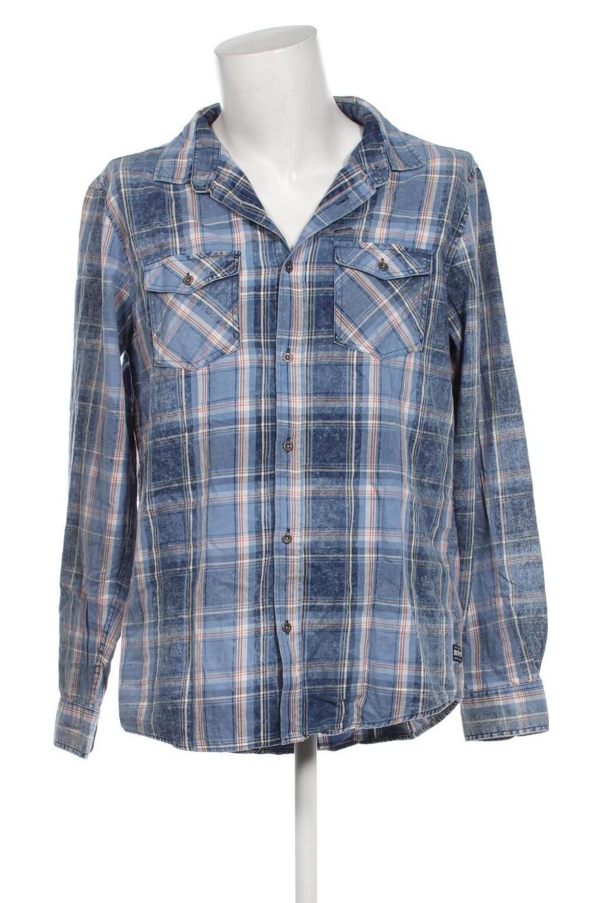 Ανδρικό πουκάμισο Jean Pascale, Μέγεθος XL, Χρώμα Μπλέ, Τιμή 4,31 €