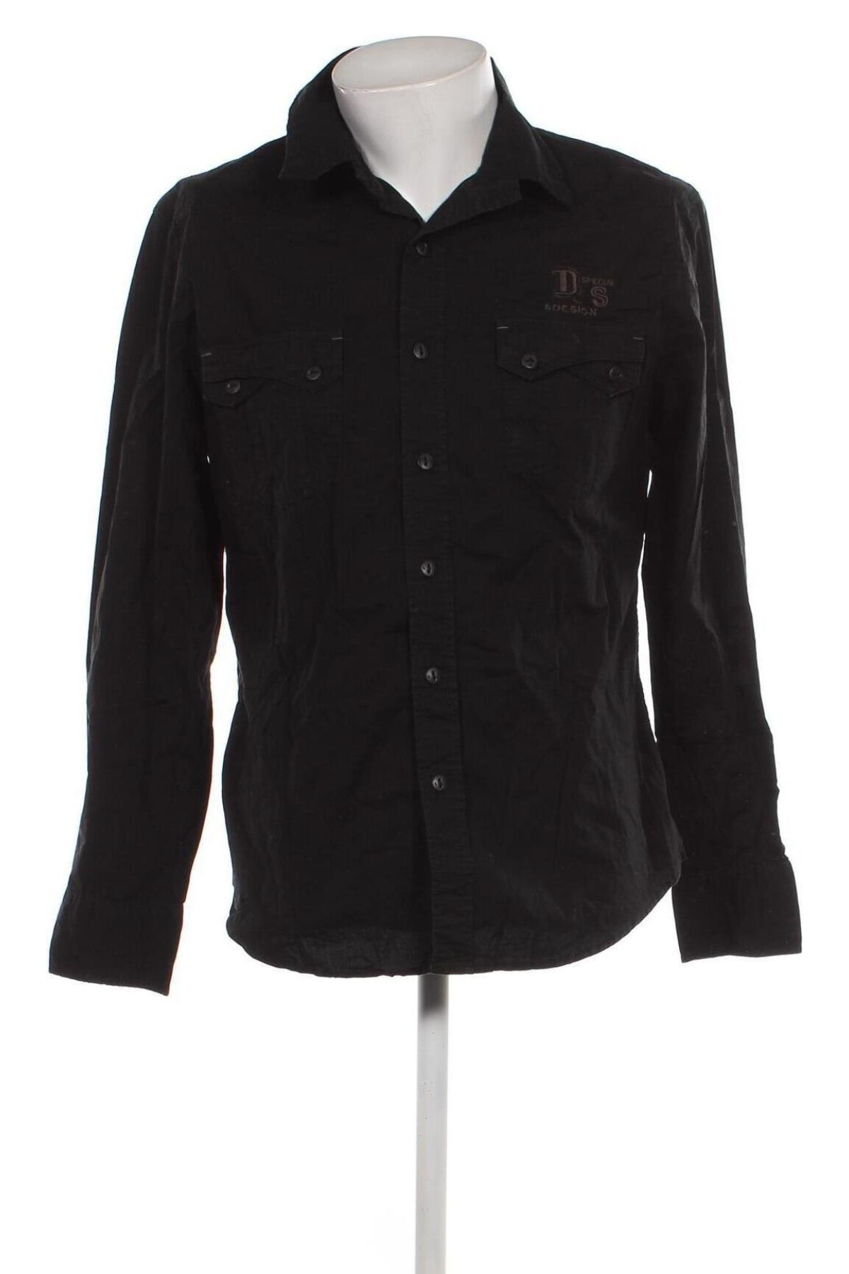 Herrenhemd Just Design, Größe XL, Farbe Schwarz, Preis 20,18 €