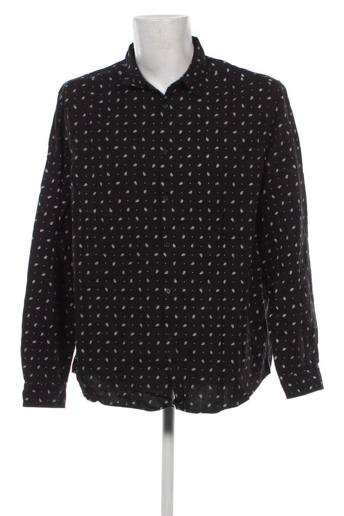 Ανδρικό πουκάμισο Kiabi, Μέγεθος XXL, Χρώμα Μαύρο, Τιμή 17,94 €