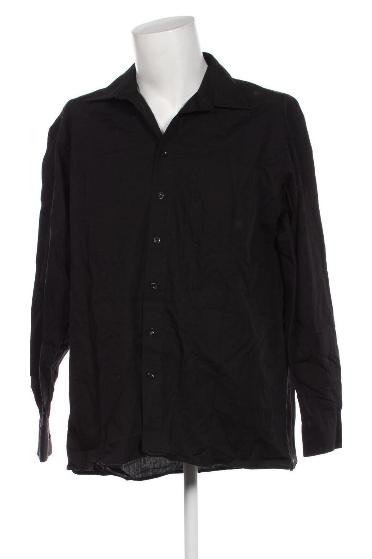 Ανδρικό πουκάμισο Leonardo, Μέγεθος XL, Χρώμα Μαύρο, Τιμή 17,94 €