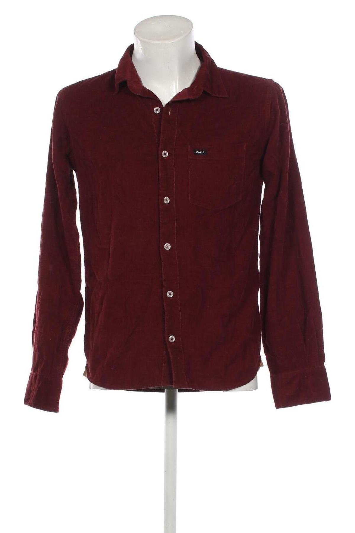 Herrenhemd MAKIA, Größe M, Farbe Rot, Preis 17,22 €