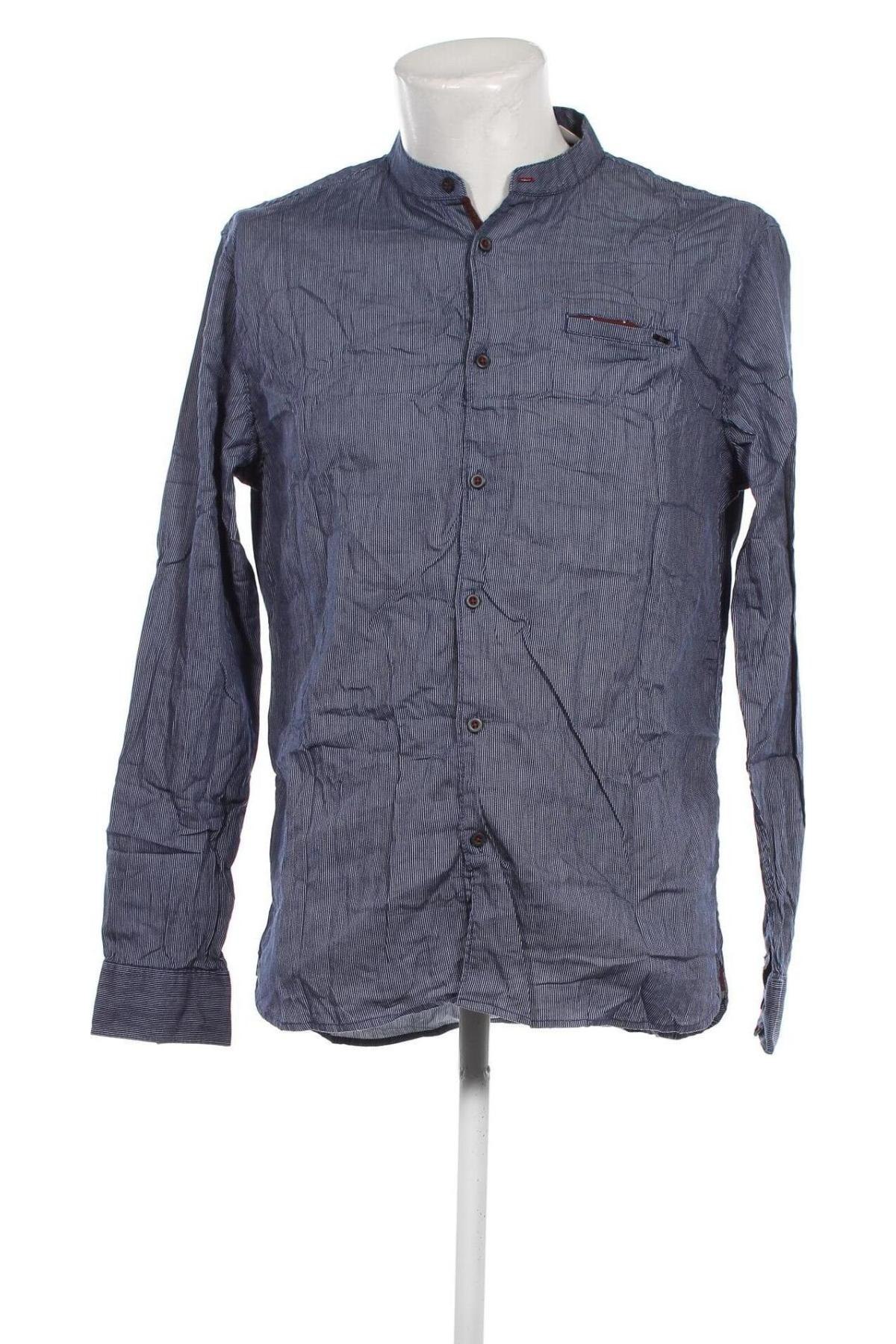 Ανδρικό πουκάμισο No Excess, Μέγεθος L, Χρώμα Μπλέ, Τιμή 12,62 €