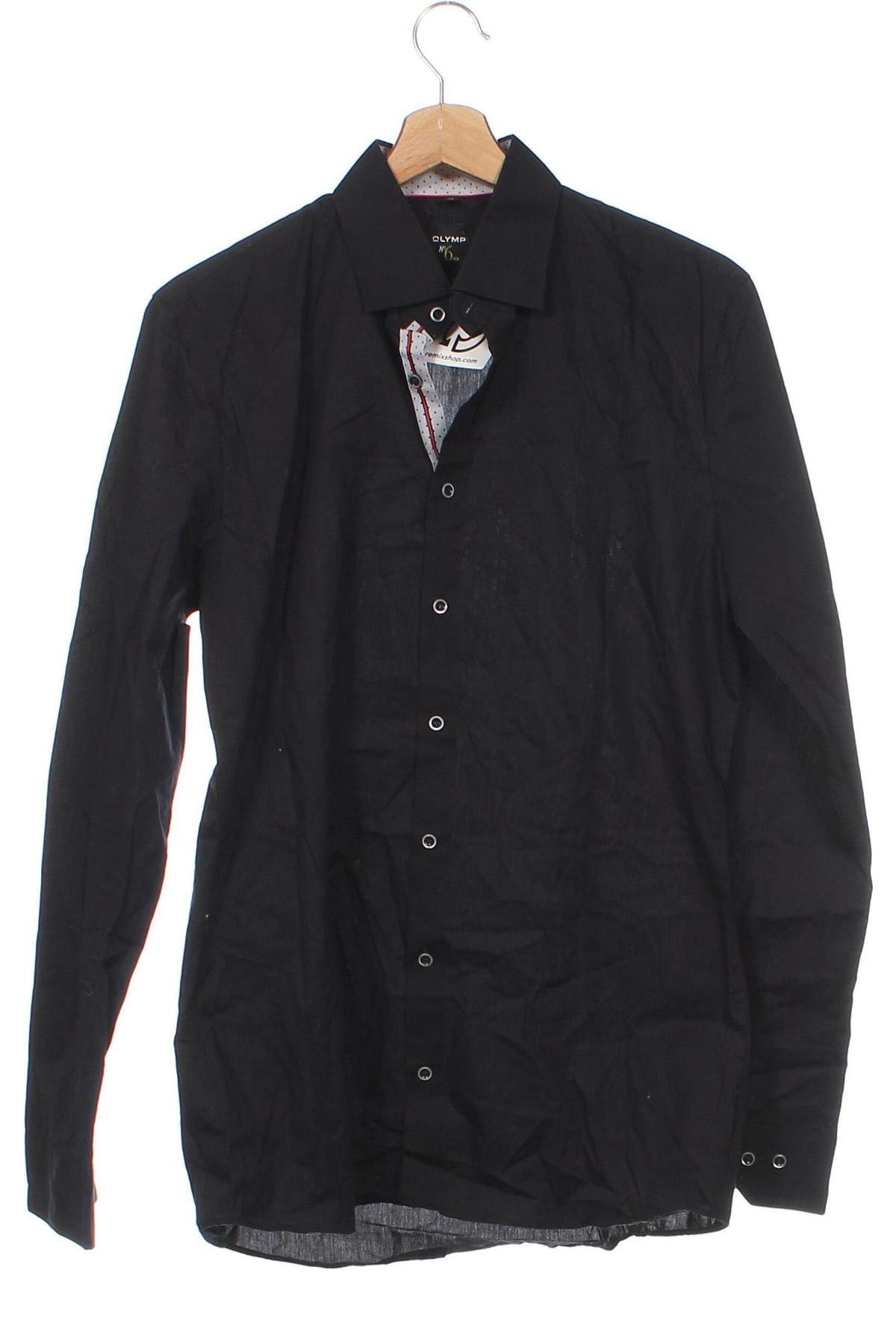 Herrenhemd Olymp, Größe M, Farbe Schwarz, Preis 15,31 €